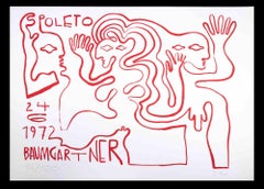 Spoleto - Original Lithograph by Fritz Baumgartner - 1972