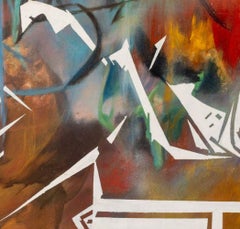 Fritz Bonner Abstraction Acrylic on Canvas