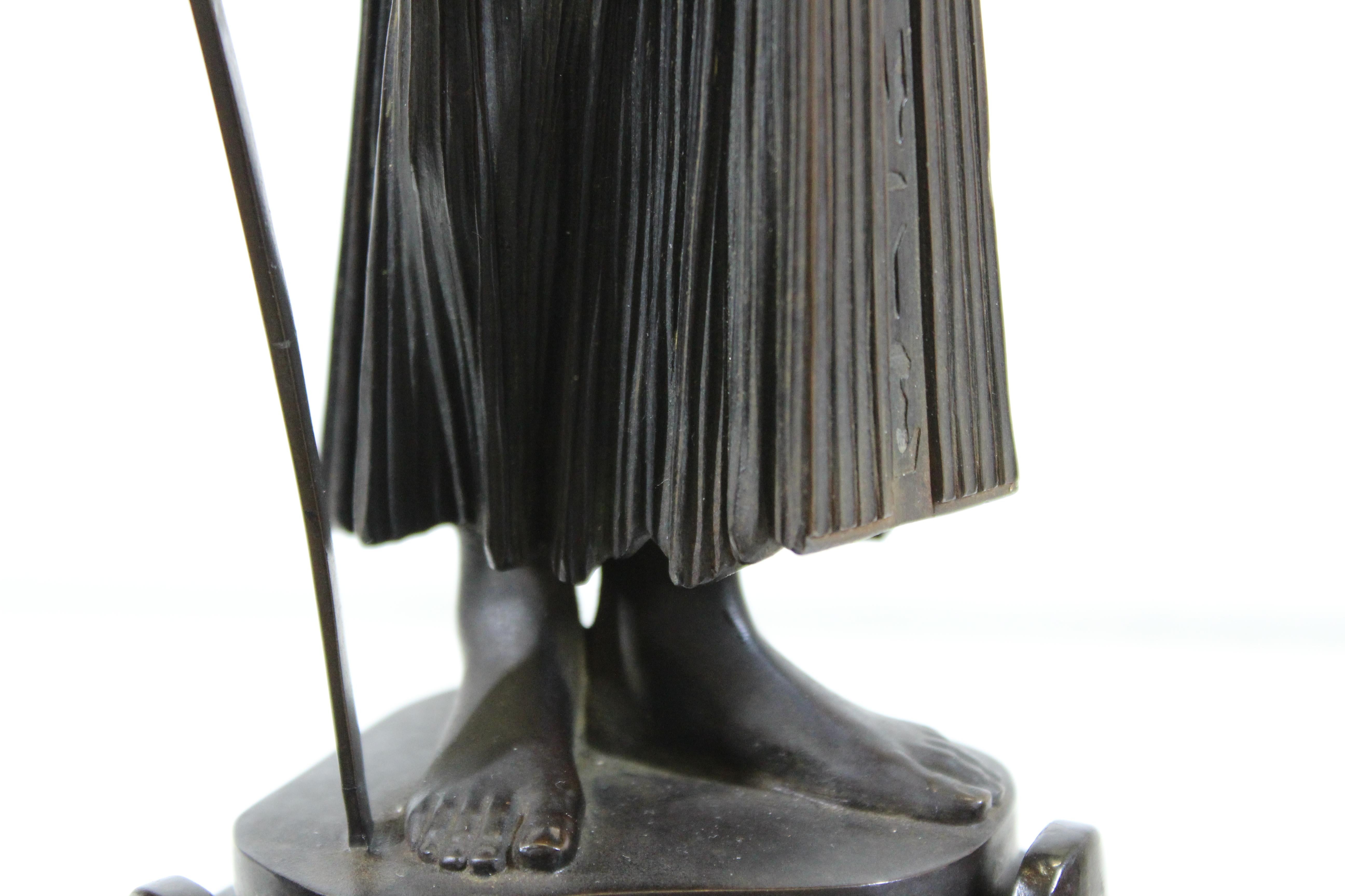Fritz Christ German Jugendstil 'Judith' Bronze Sculpture on Marble Base For Sale 10