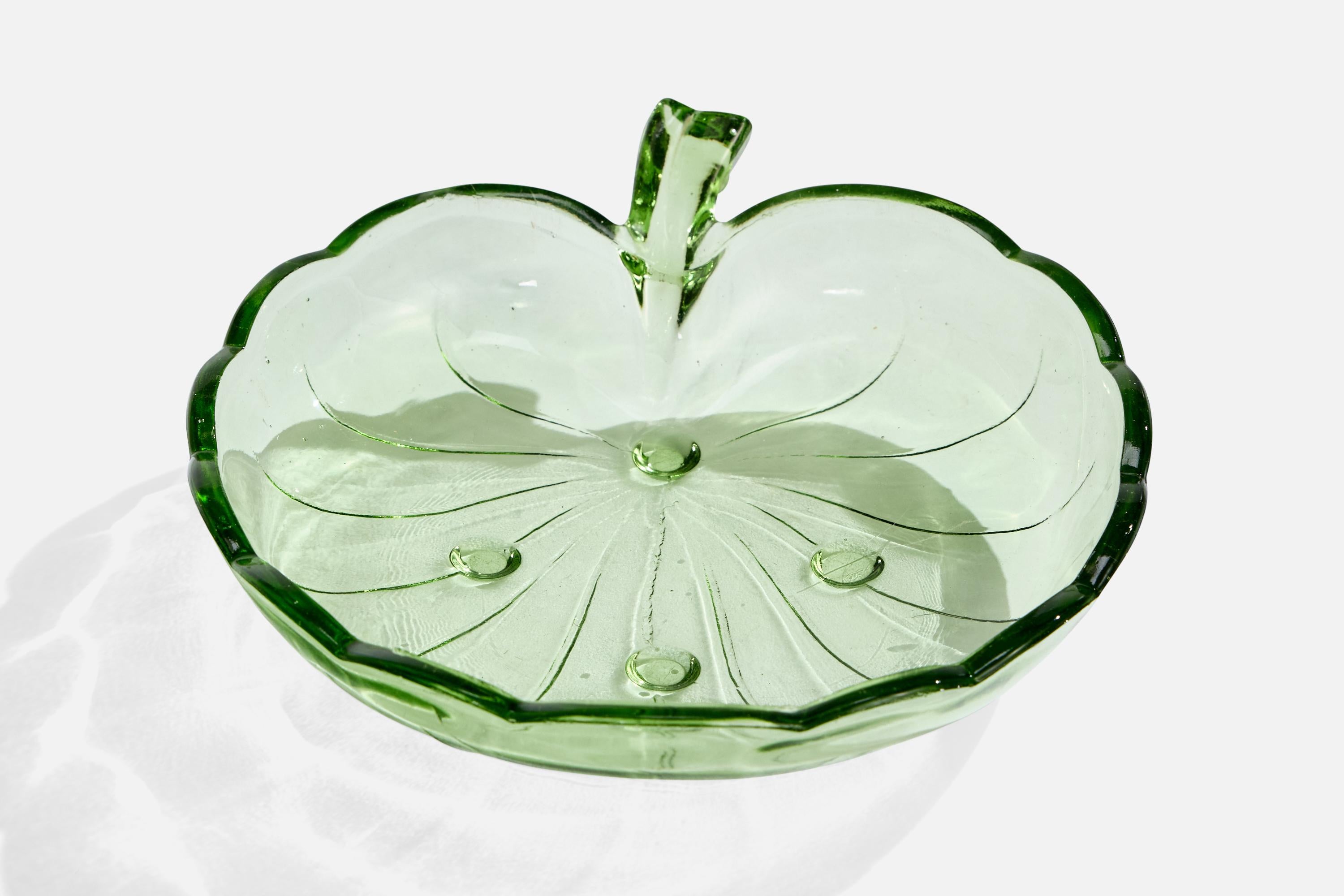 Mid-Century Modern Fritz Dahl, Bowl, Glass, Sweden, 1950s For Sale