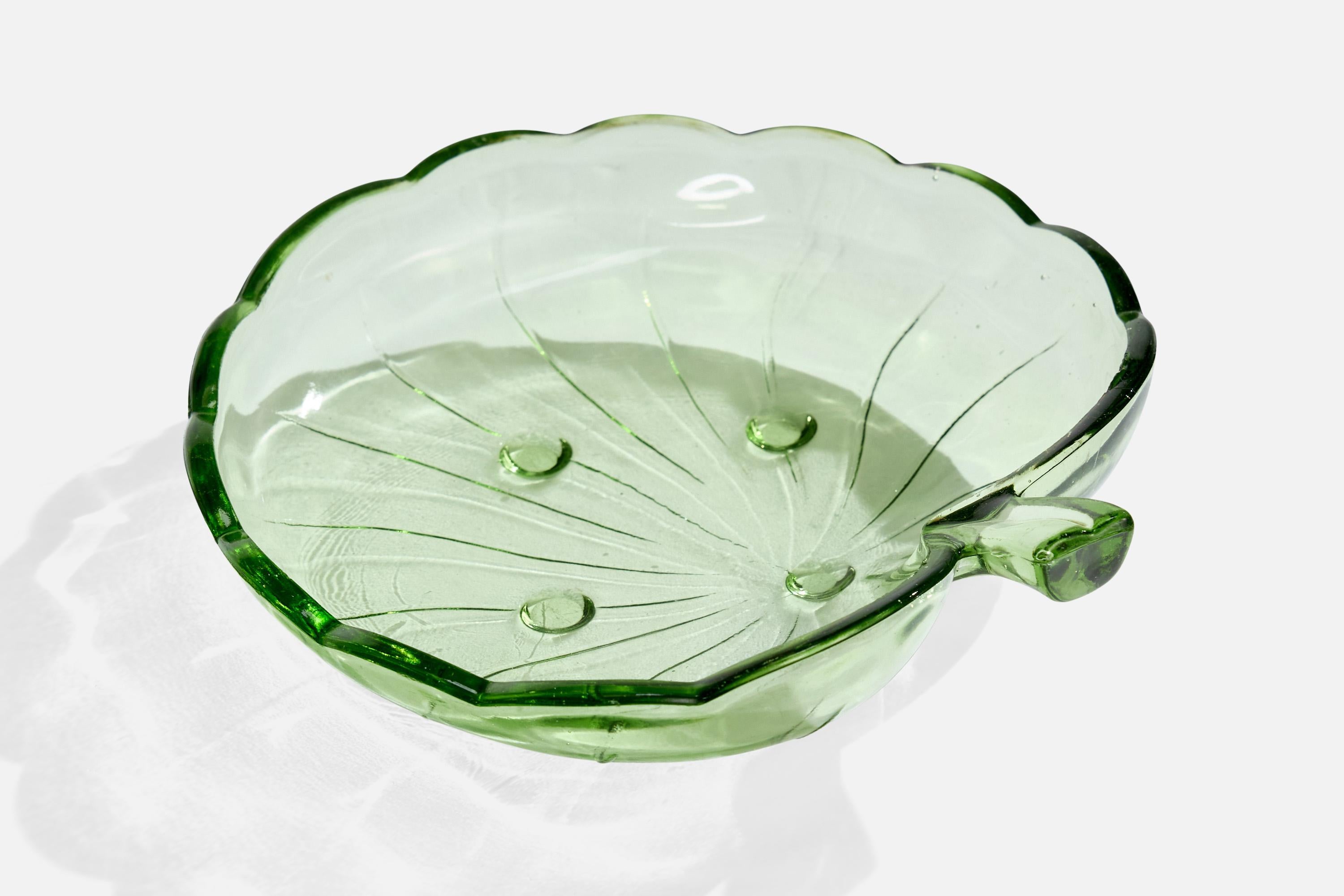 Fritz Dahl, Bowl, Glass, Sweden, 1950s In Good Condition For Sale In High Point, NC
