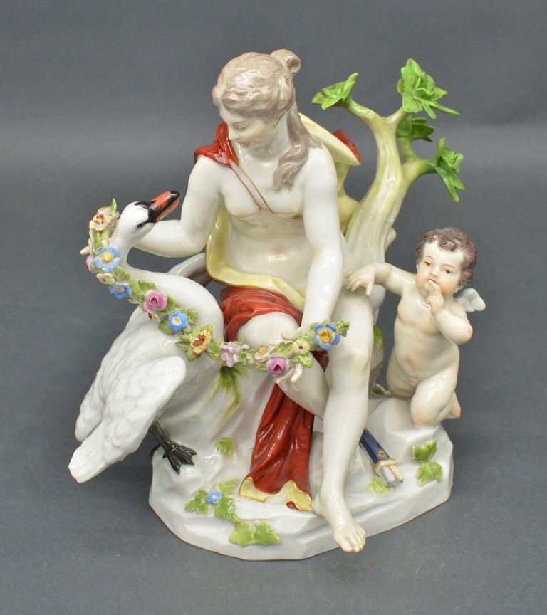 Fritz Diller - Germany Meissen porcelain Leda and the Swan