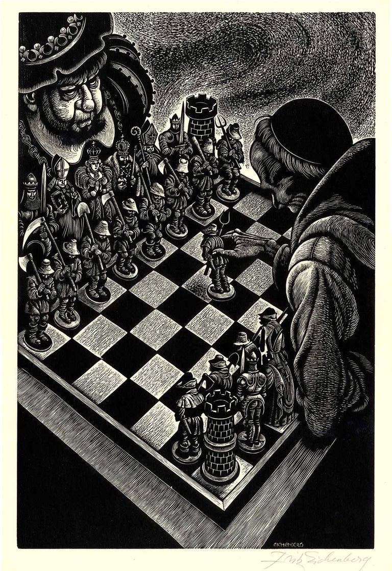 Fritz Eichenberg - Follies of Princely Power (A chess match as a ...