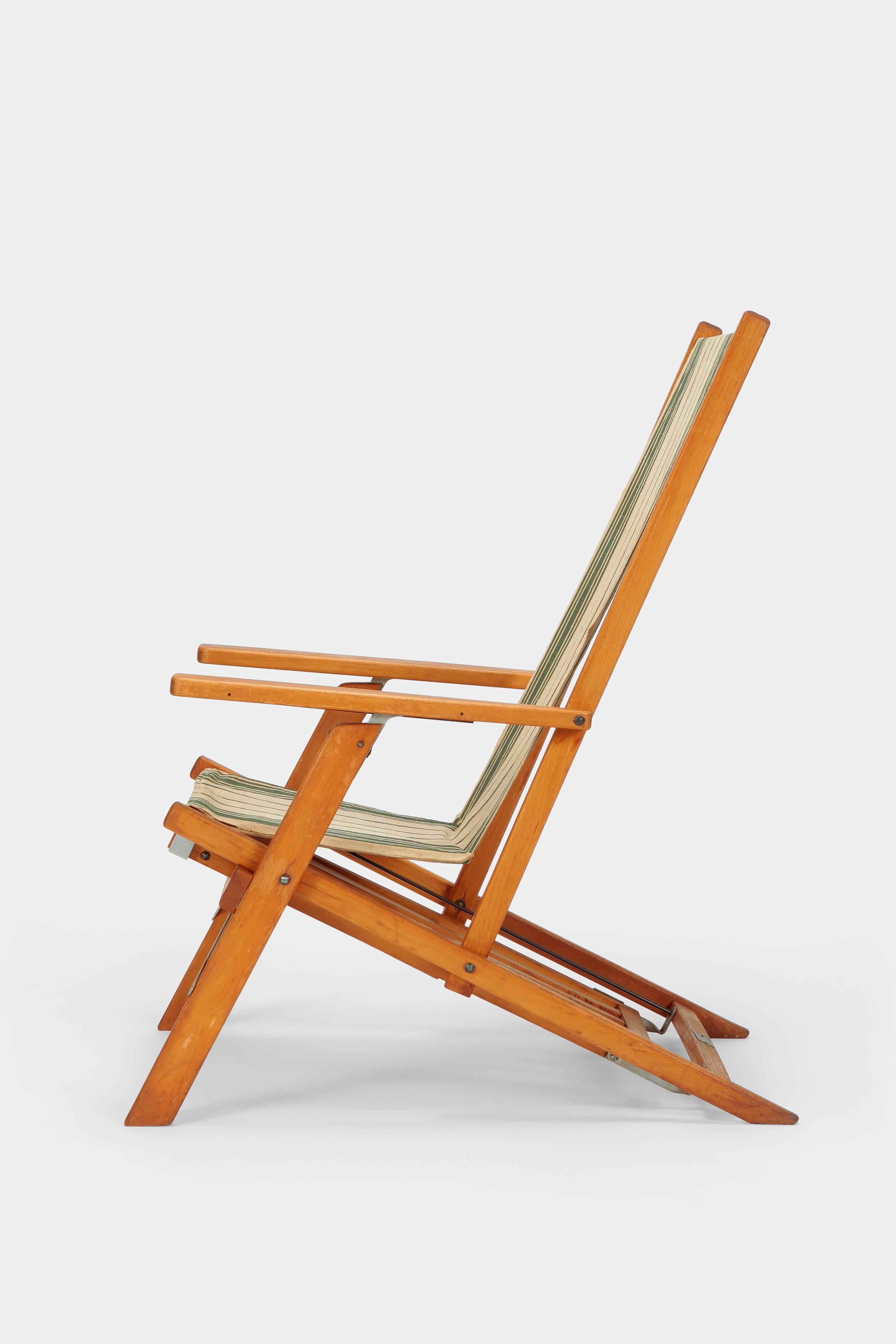 Beech Fritz Fahrner Folding Chair, 1930s
