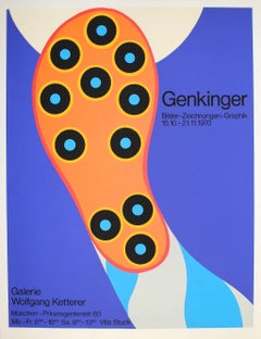 Vintage Fritz Genkinger - 1970 Exhibition Poster "The Big Shoe"