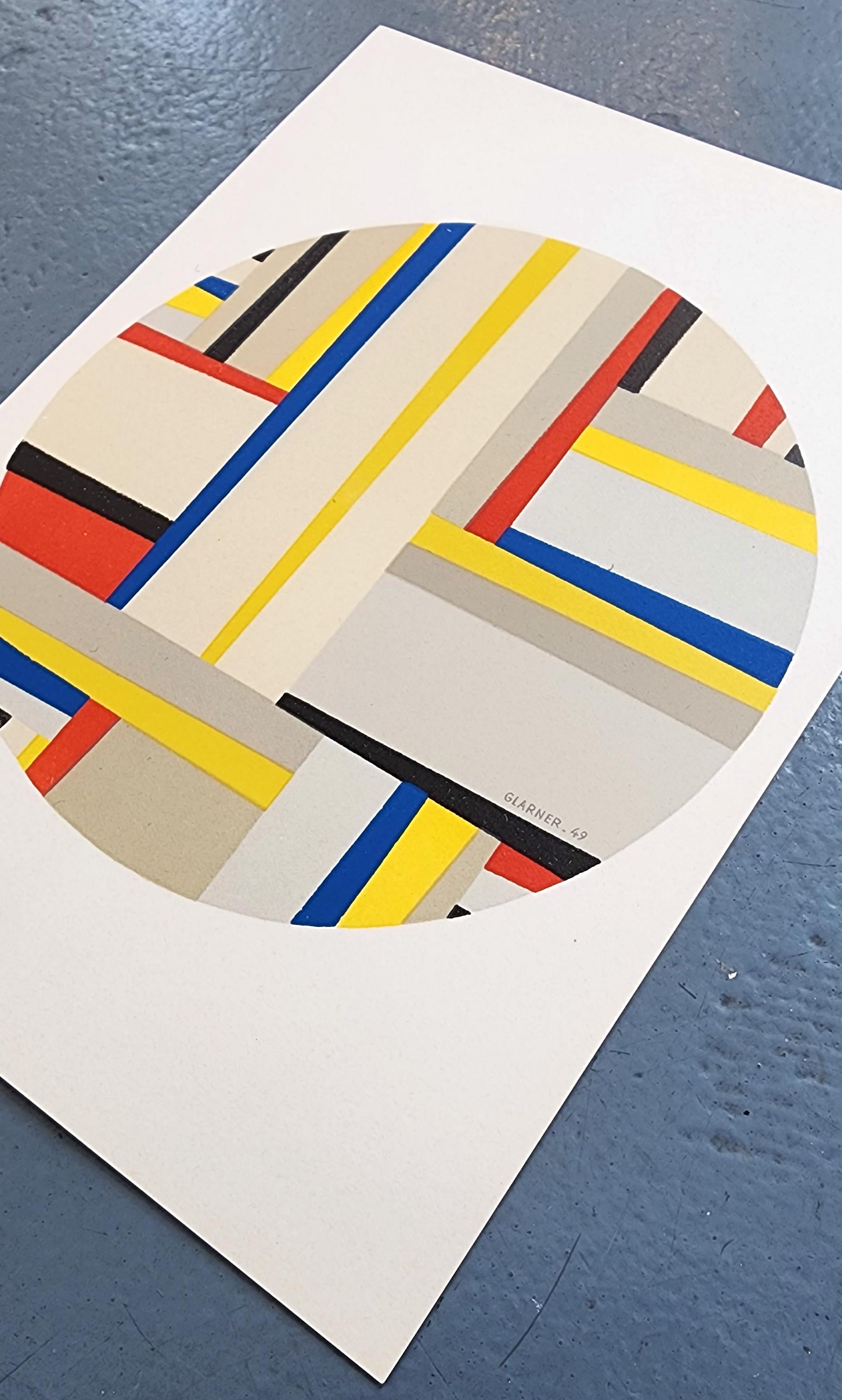 Tondo (Mourlot, Paris, Druck, Design, Modern, ~30% OFF-LIST-Preis, SCHLUSSVERKAUFSVERKAUF) – Print von Fritz Glarner