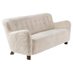 Fritz Hansen 1669 Sheepskin Sofa c1940s