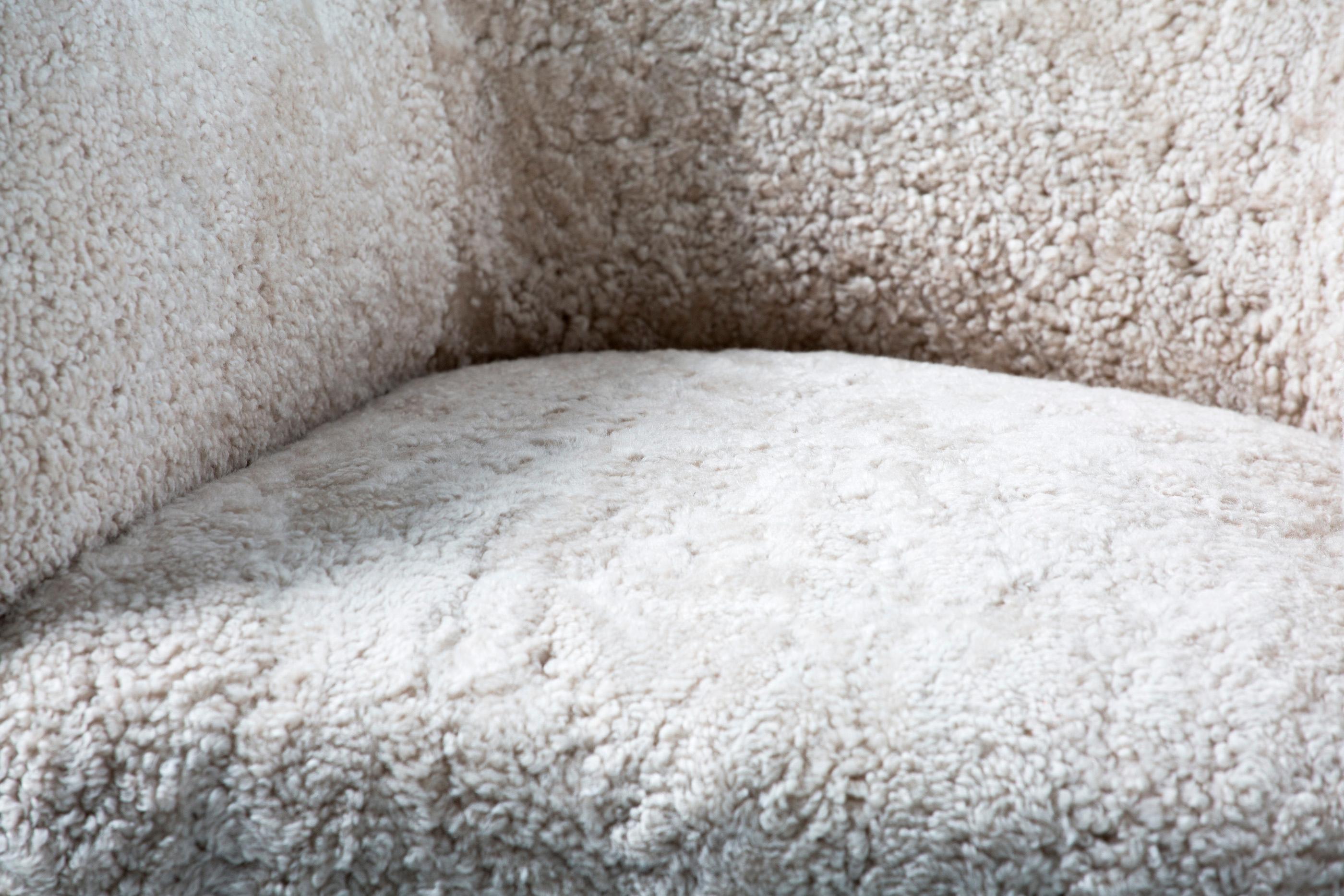 Fritz Hansen 1940s Sheepskin Armchair 1