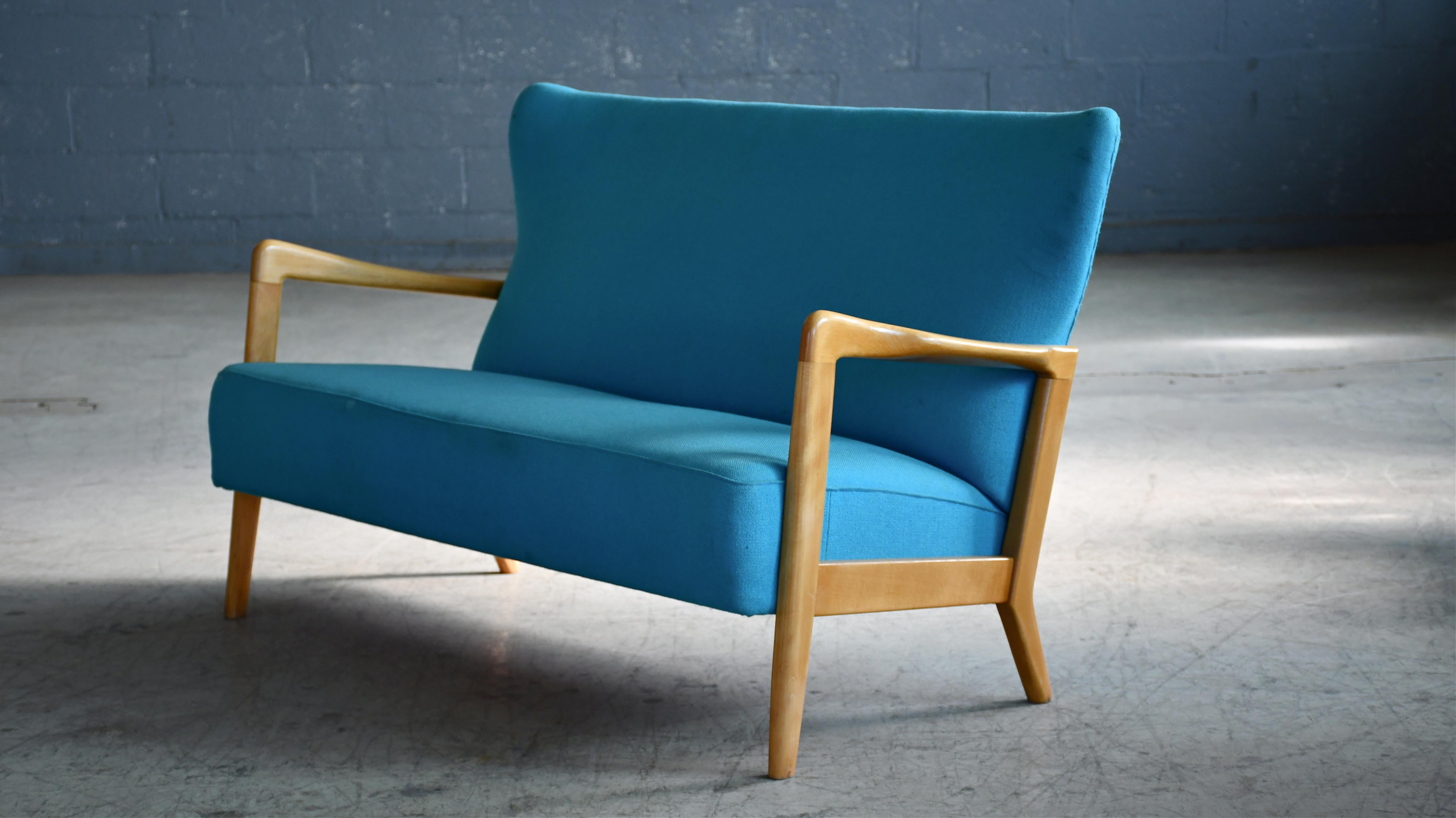 Fritz Hansen  1940er Sofa oder Sessel mit offenen Armlehnen von Soren Hansen (Dänisch) im Angebot