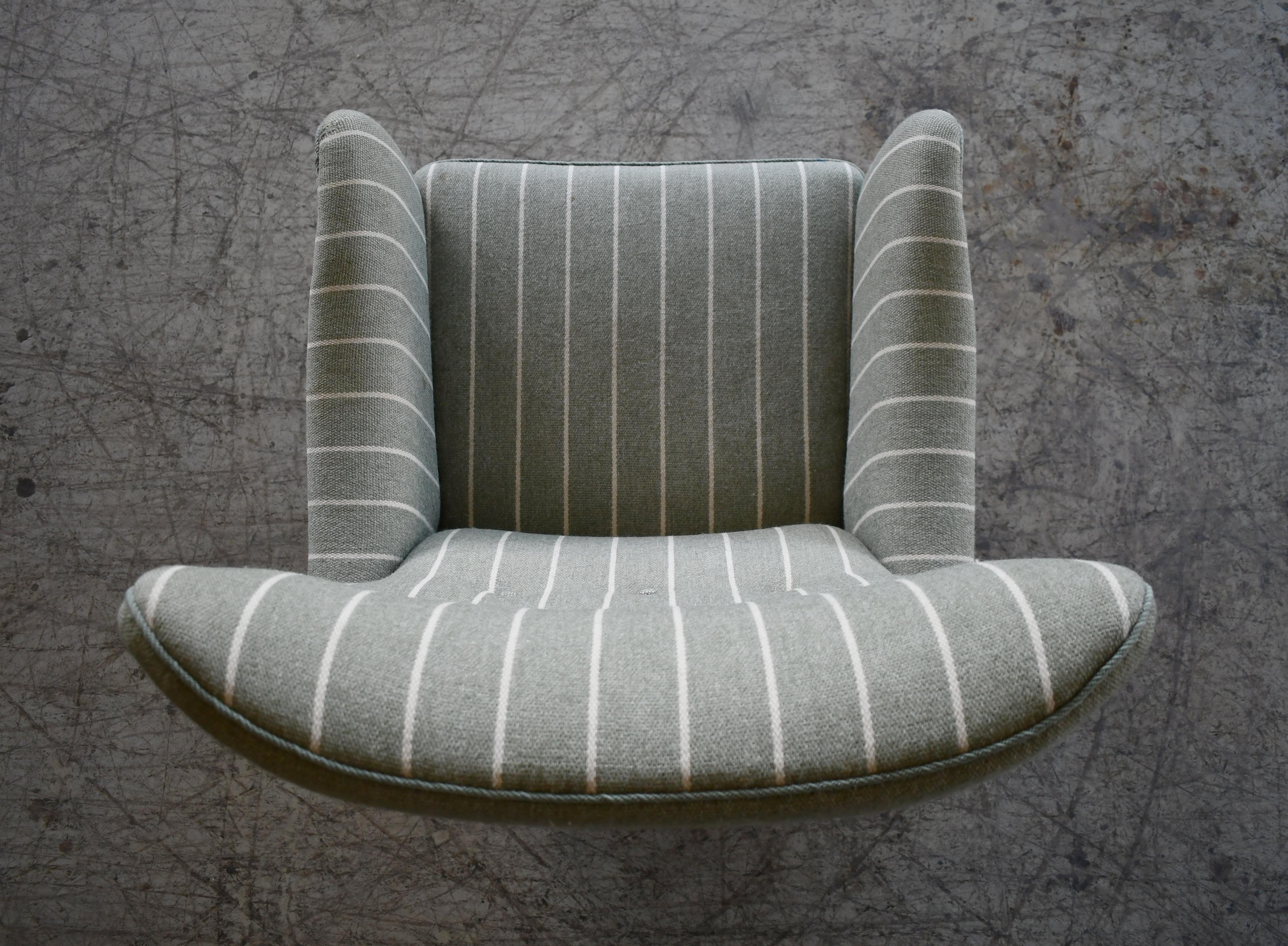 Fritz Hansen 1950s Highback Lounge Chair Model 8023 Variant Danish Midcentury 6