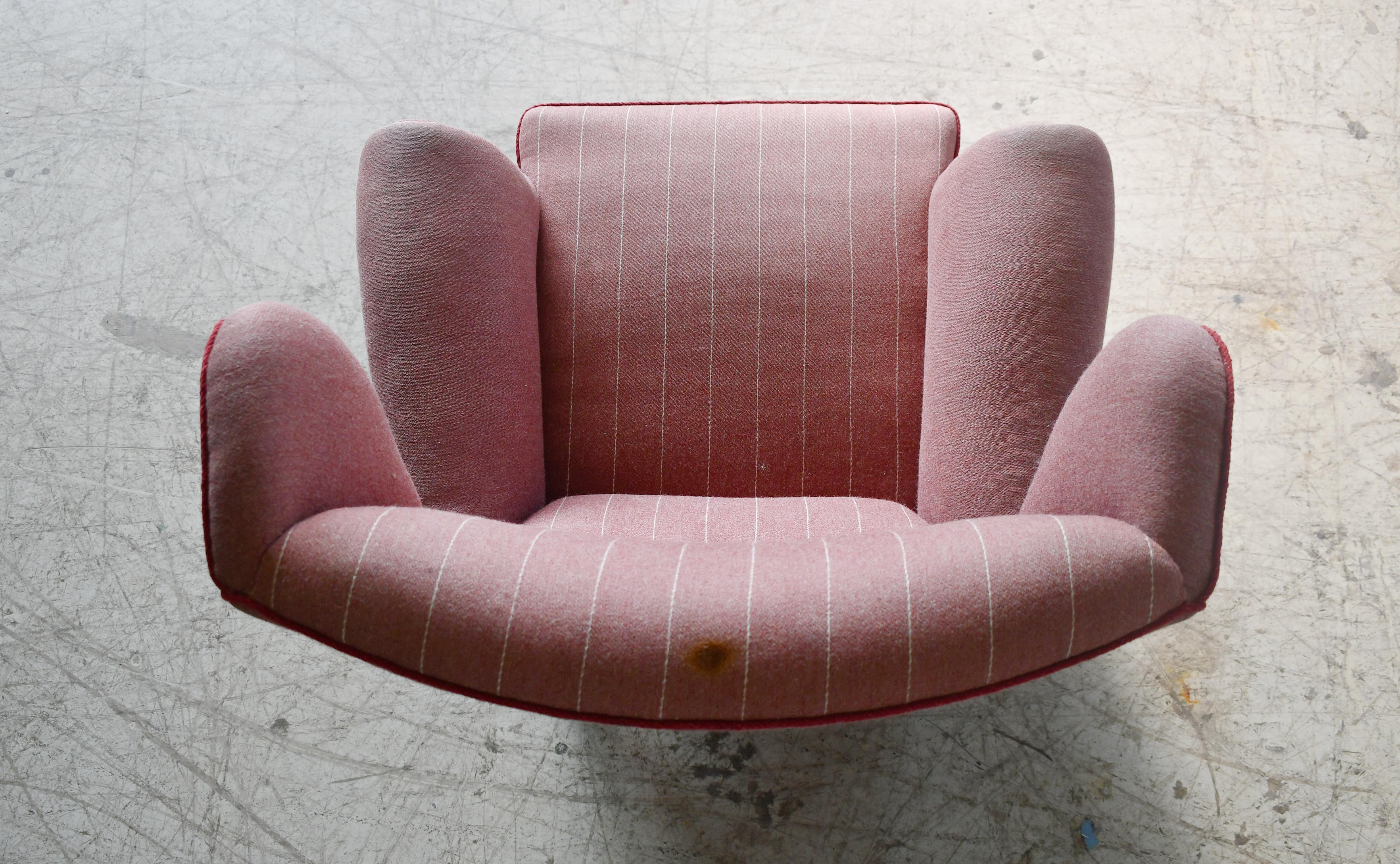 Fritz Hansen 1950s Wingback Chair Model 8023 in Teak Danish Midcentury 3