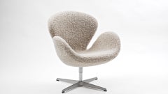 Fritz Hansen - Arne Jacobsen Swan Chair - Holly Hunt Alpaca Upholstery