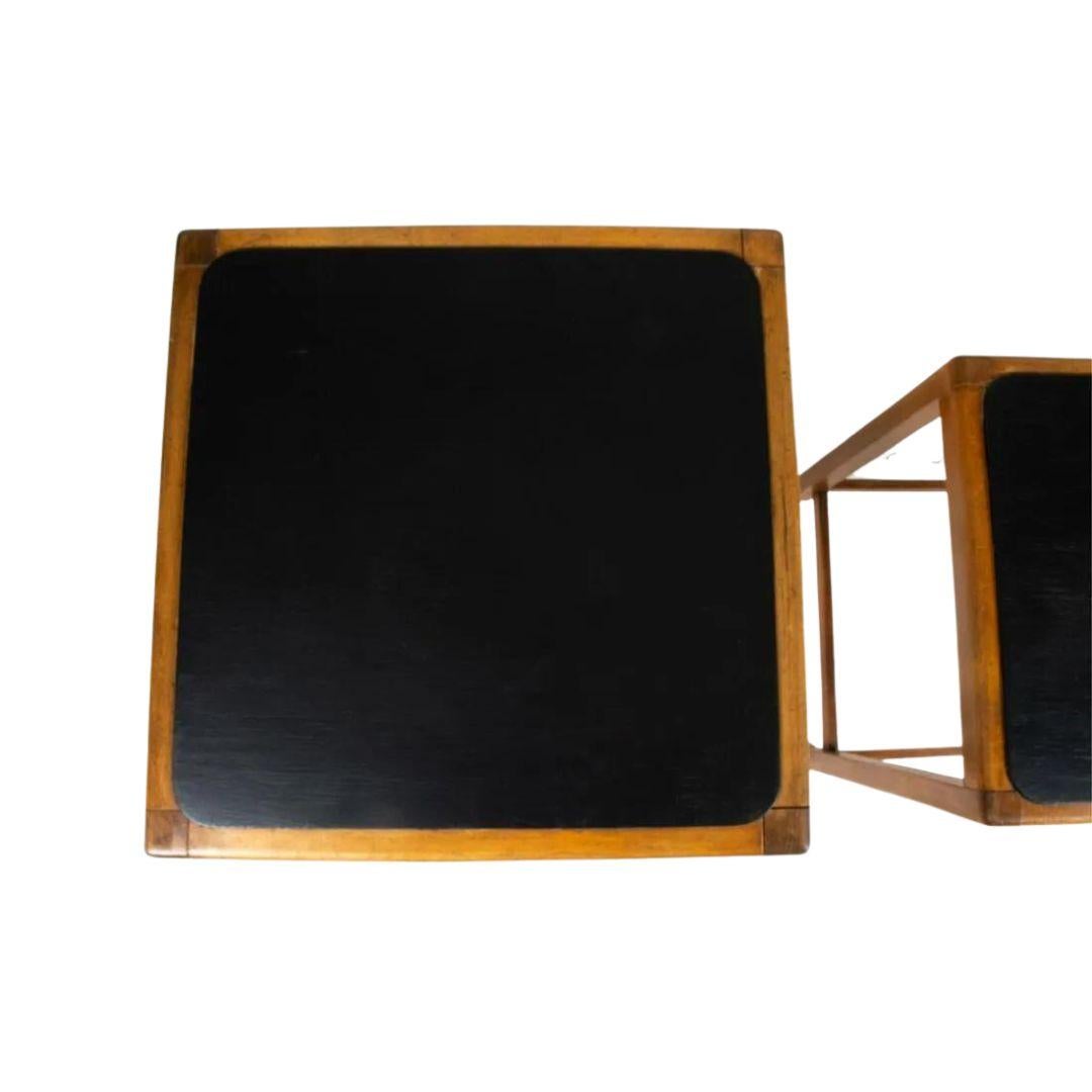 Mid-Century Modern Fritz Hansen Beech Wood Nesting Tables