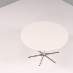 Fritz Hansen by Arne Jacobsen Circular White Dining Table
