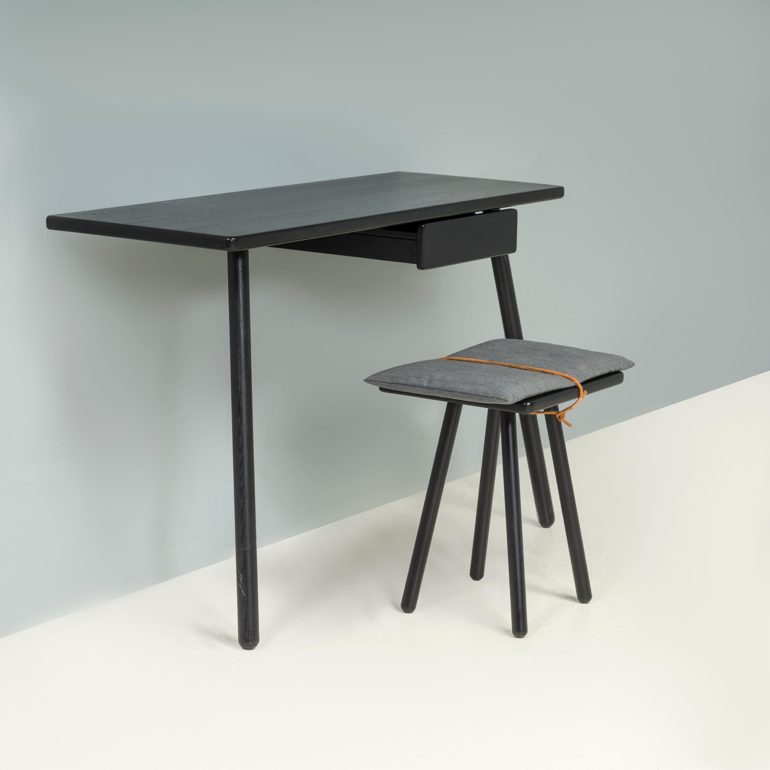 Designed by Chris Liljenberg Halstrøm in 2016, the Georg furniture range is manufactured by Skagerak and is a fantastic example of modern Scandinavian design.

Comprising the Georg console table and Georg stool, this set is constructed from black