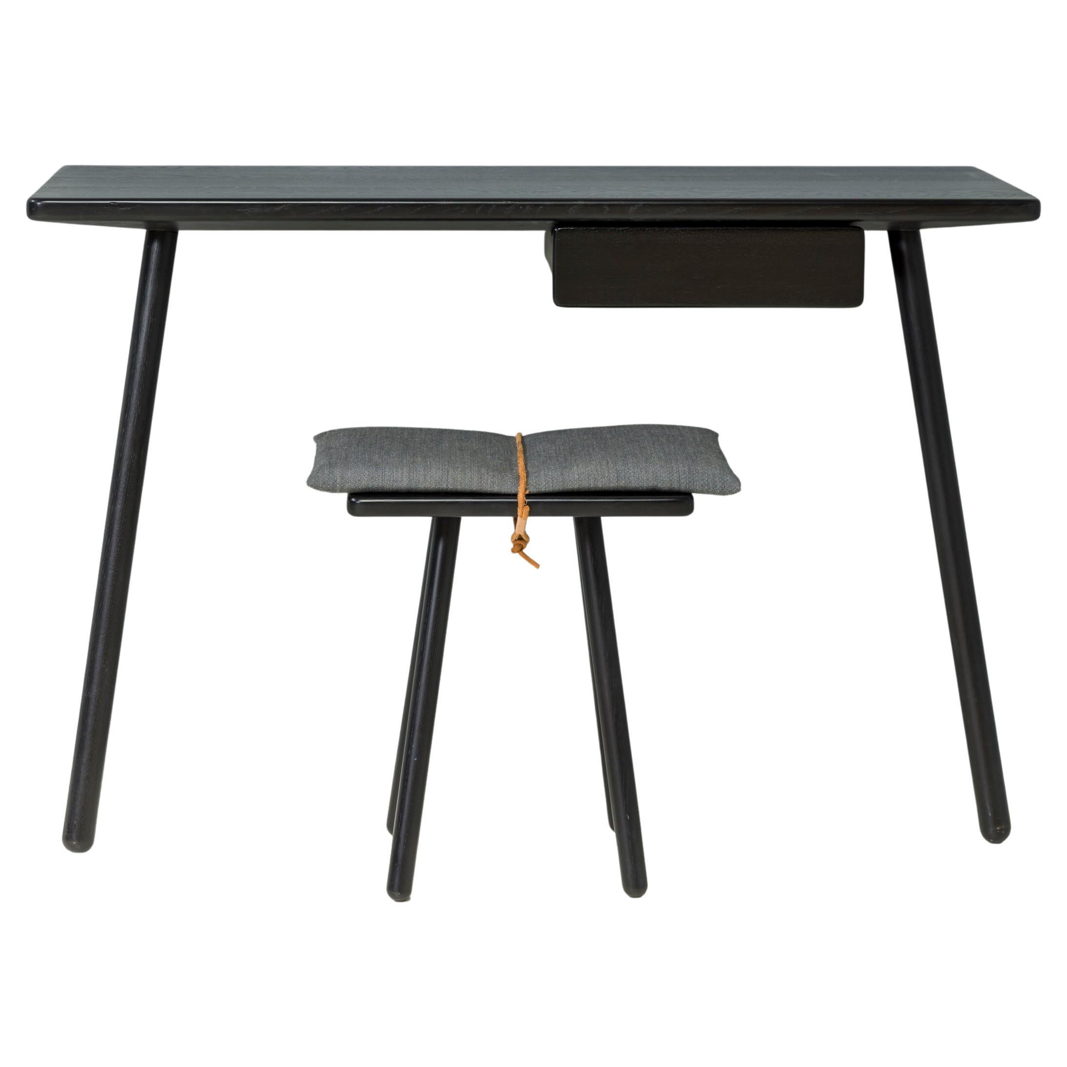 Table console et tabouret Georg en chêne noir Fritz Hansen by Chris Liljenberg Halstrøm en vente