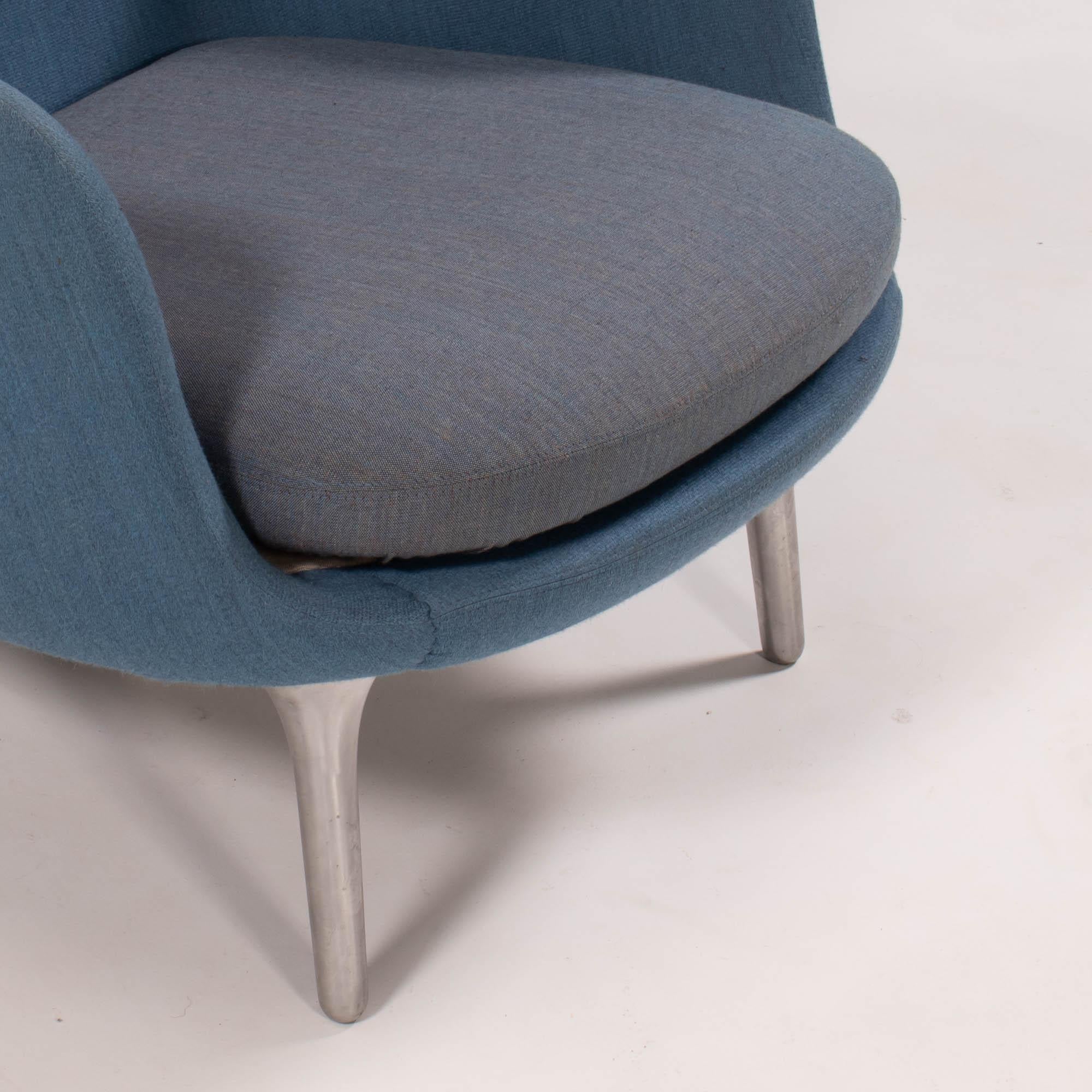 Fritz Hansen by Jaime Hayon Blue & Grey RO Lounge Armchair In Good Condition For Sale In London, GB