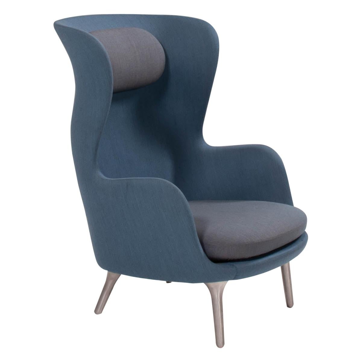 Fritz Hansen by Jaime Hayon Blue and Grey RO Lounge Armchair For Sale at  1stDibs | animalistic armchair wear, grey blue armchair, grey armchair
