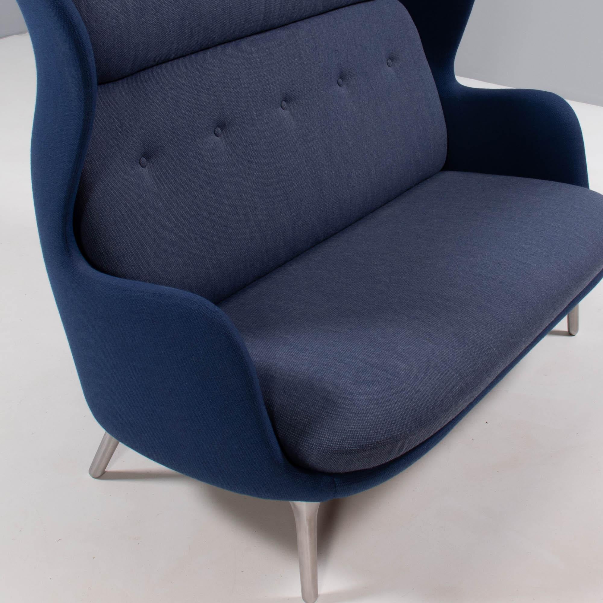 Contemporary Fritz Hansen by Jaime Hayon Blue & Grey RO Sofa For Sale