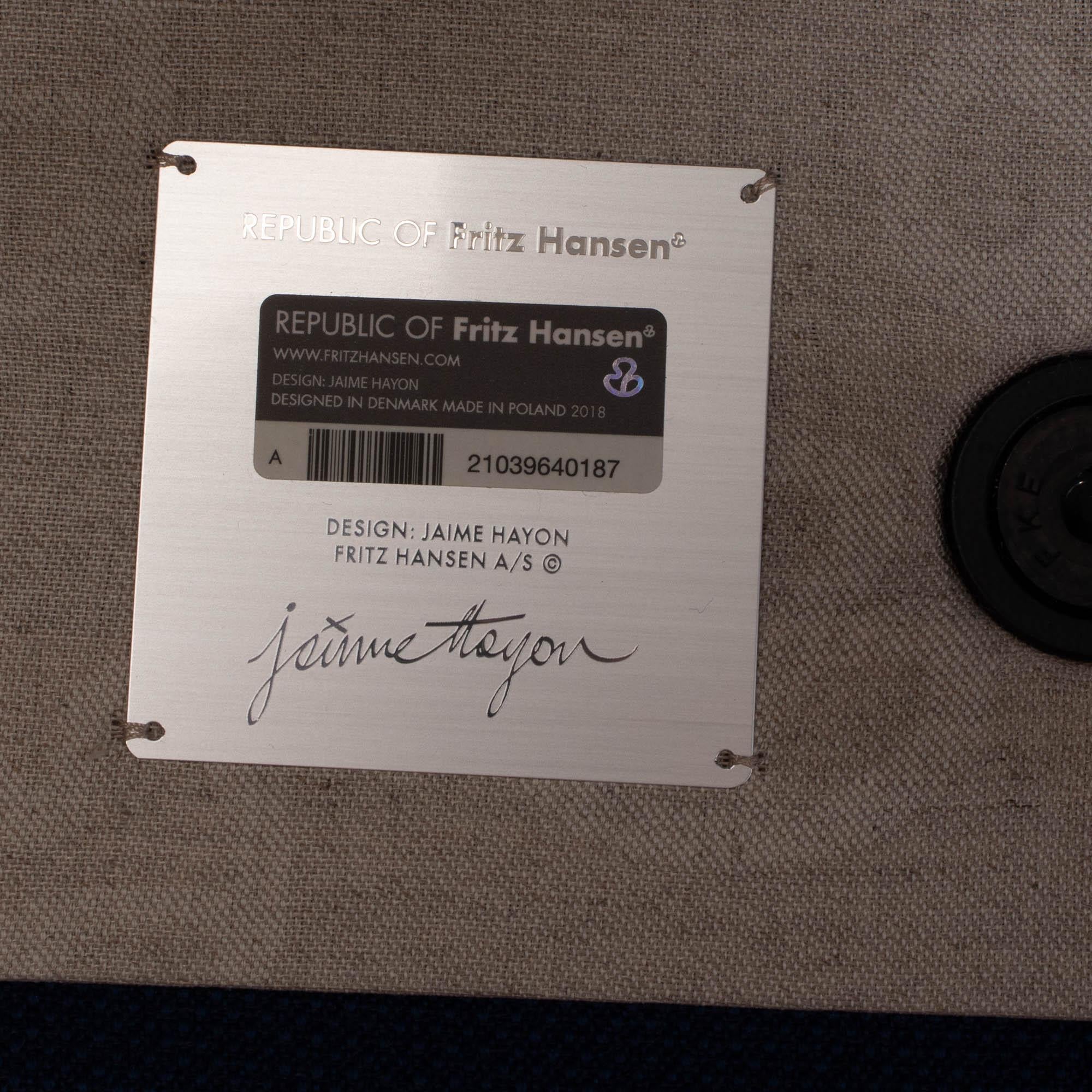 Fritz Hansen by Jaime Hayon Blue & Grey RO Sofa For Sale 3