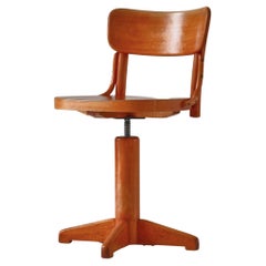 Used Fritz Hansen "DAN" Swivel Chair by Magnus Stephensen in Bent Beechwood, 1930s