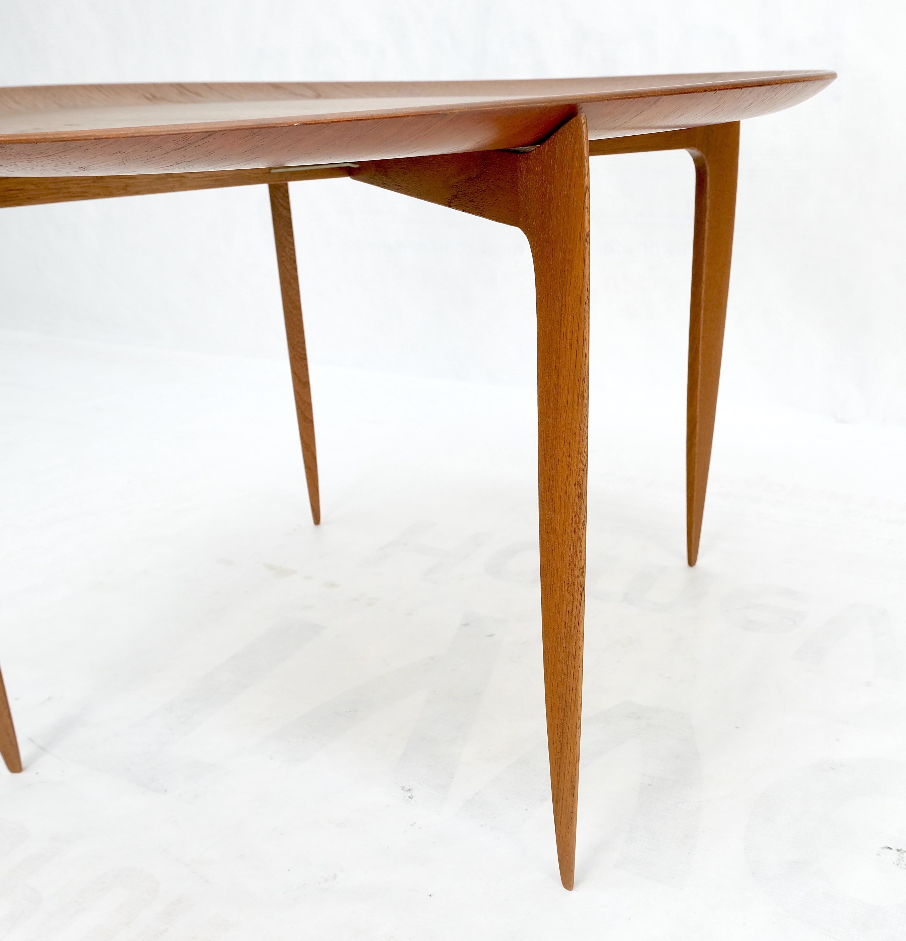 Fritz Hansen Danish Mid-Century Modern Folding Coffee Table Stand Tray Top Mint! For Sale 4