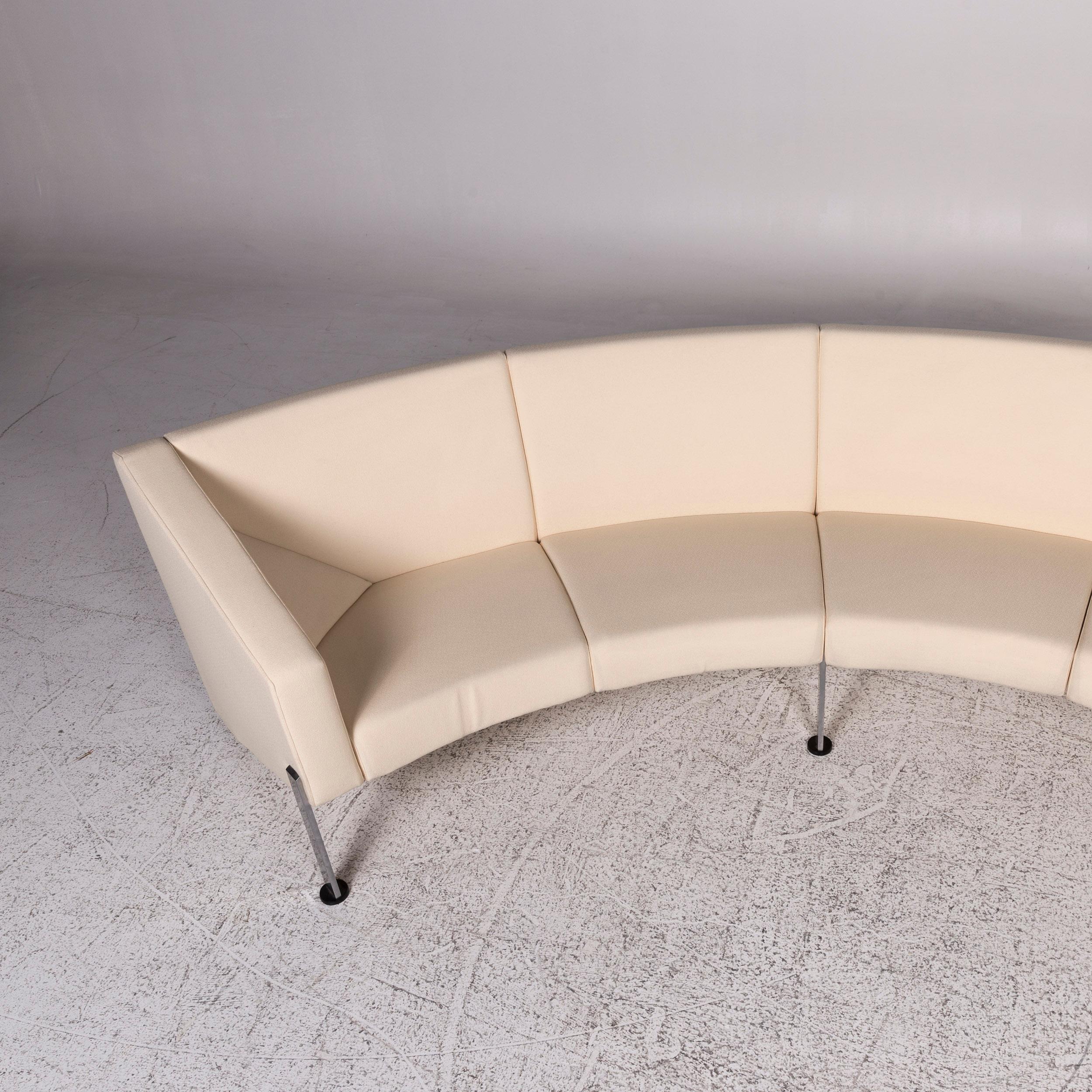Fritz Hansen Decision Fabric Corner Sofa Cream Sofa Couch In Good Condition For Sale In Cologne, DE