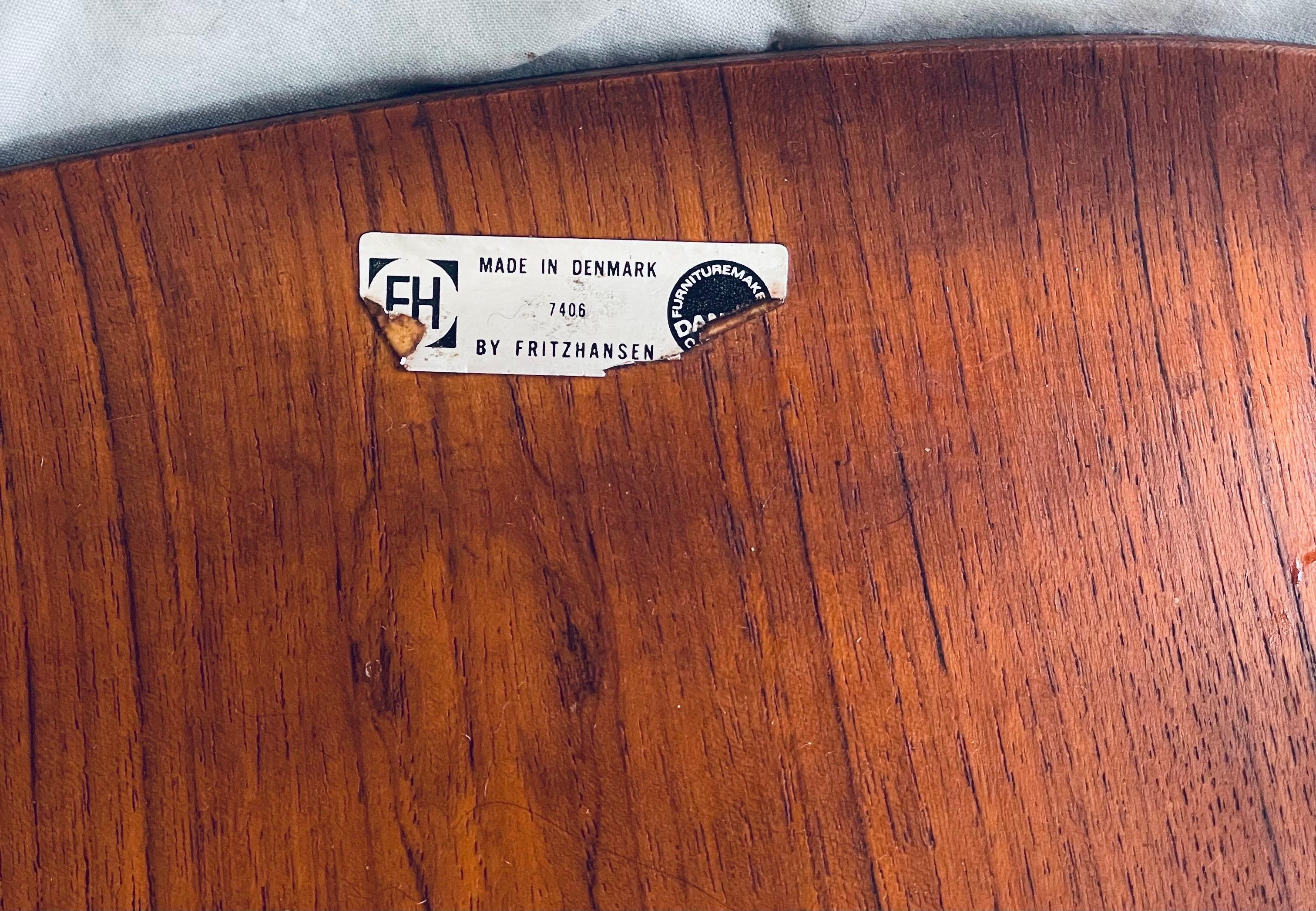 Fritz Hansen Dänemark 1974 Sperrholz Hammer Stackable Stühle Satz von 2 Refinished im Angebot 13