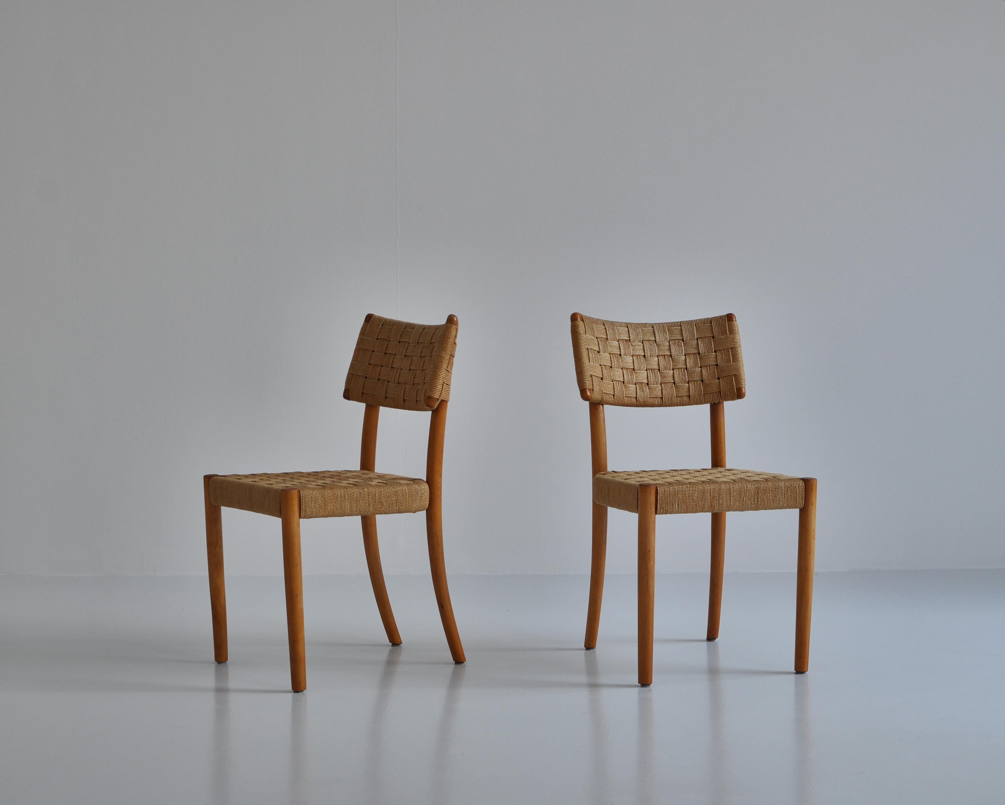 Danish Fritz Hansen Dining Chairs by Karl Schrøder 