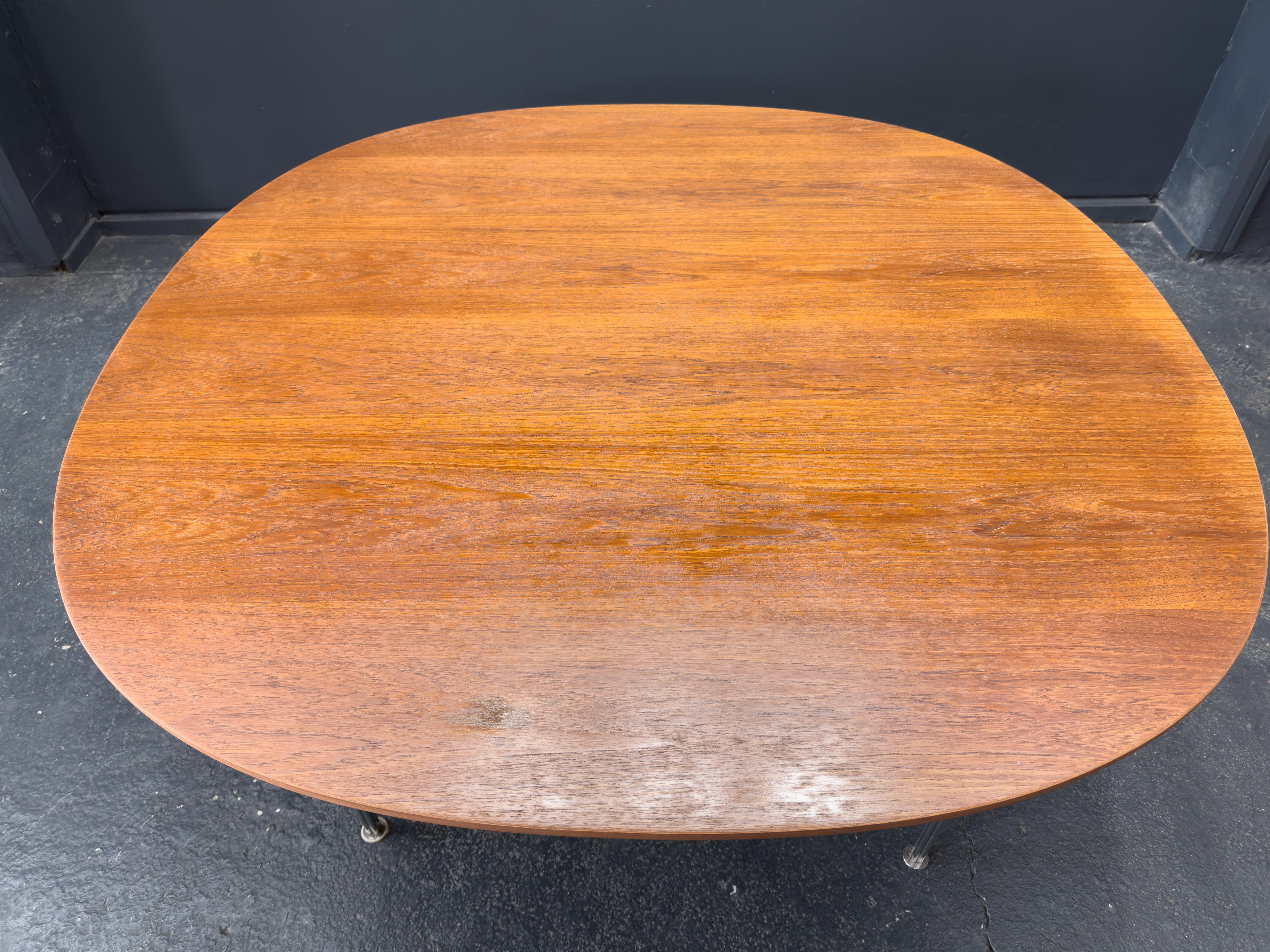 Chrome Fritz Hansen Dining Table For Sale