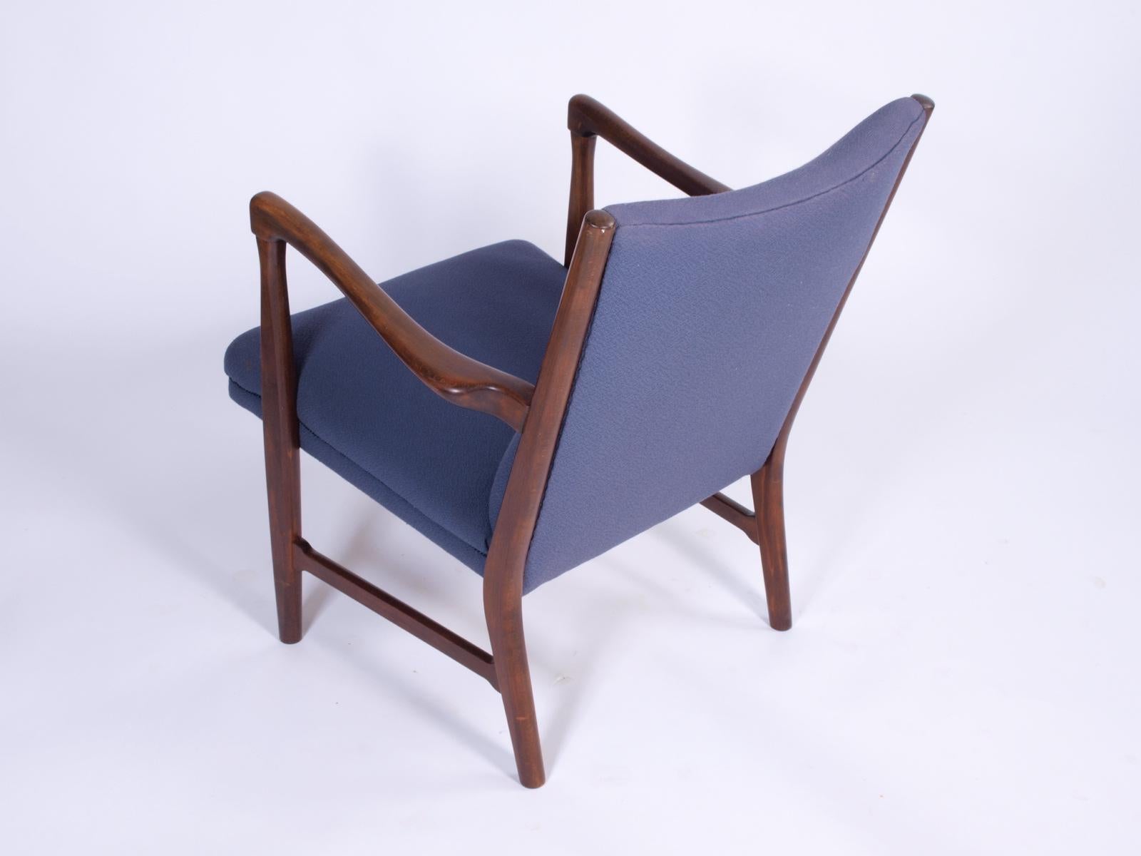 Fritz Hansen Easy Chairs Made in Denmark 1960s 7