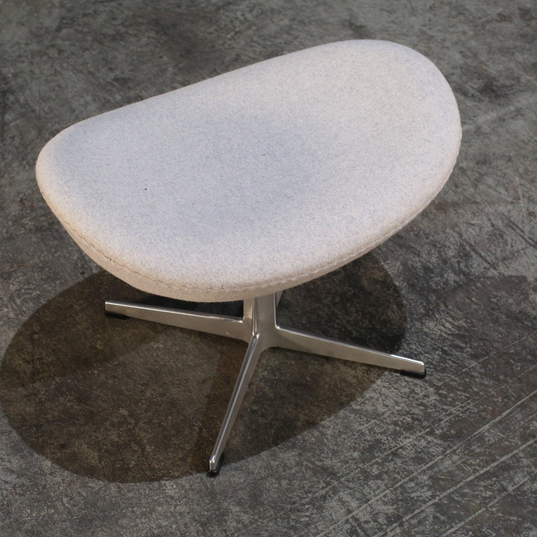 Mid-Century Modern Fritz Hansen Egg Footstool by Arne Jacobsen