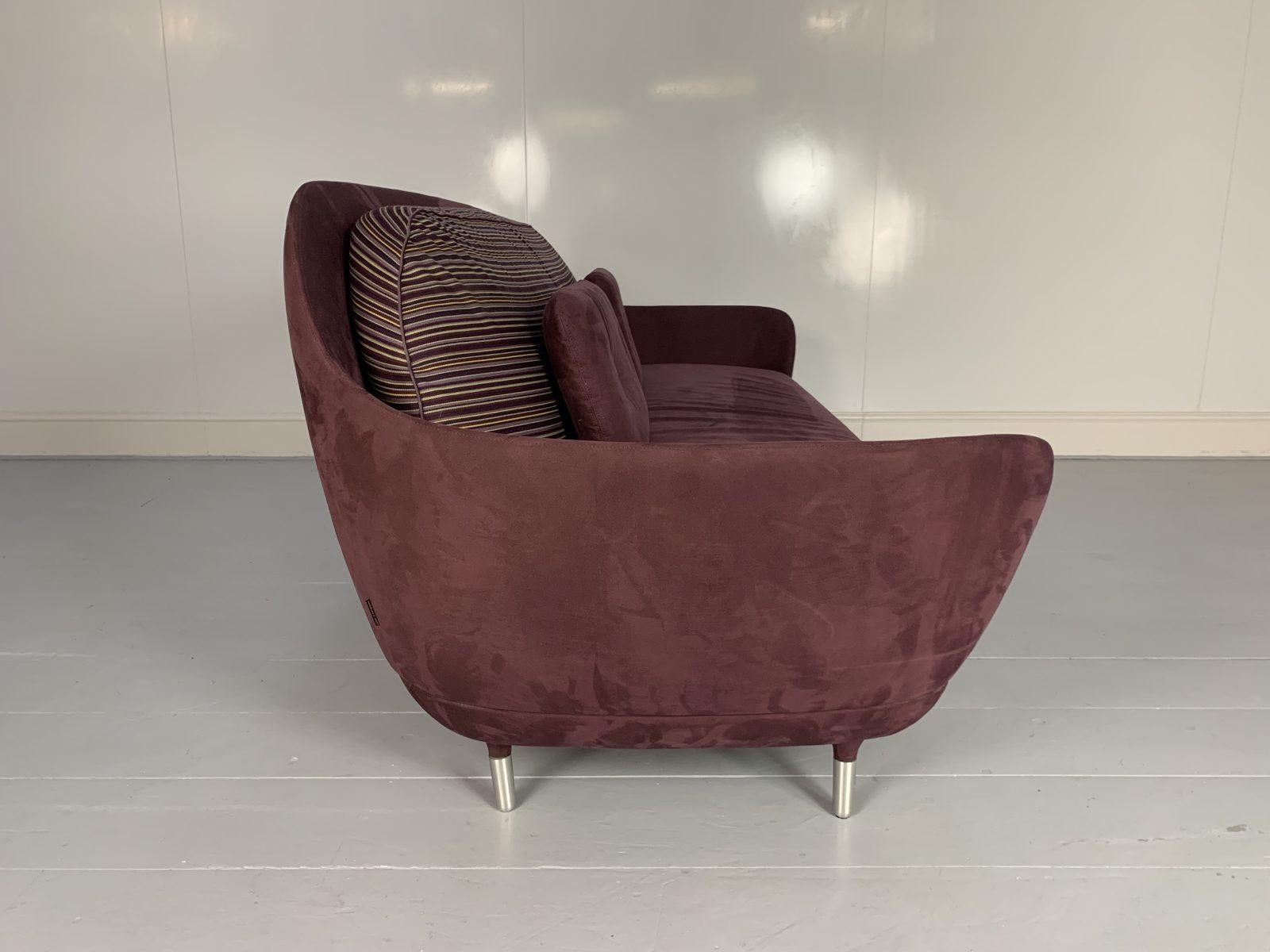 Fritz Hansen Favn JH3 Sofa - In Lila Alcantara (21. Jahrhundert und zeitgenössisch) im Angebot