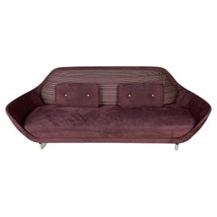Fritz Hansen “Favn Jh3” Sofa, in Purple Alcantara