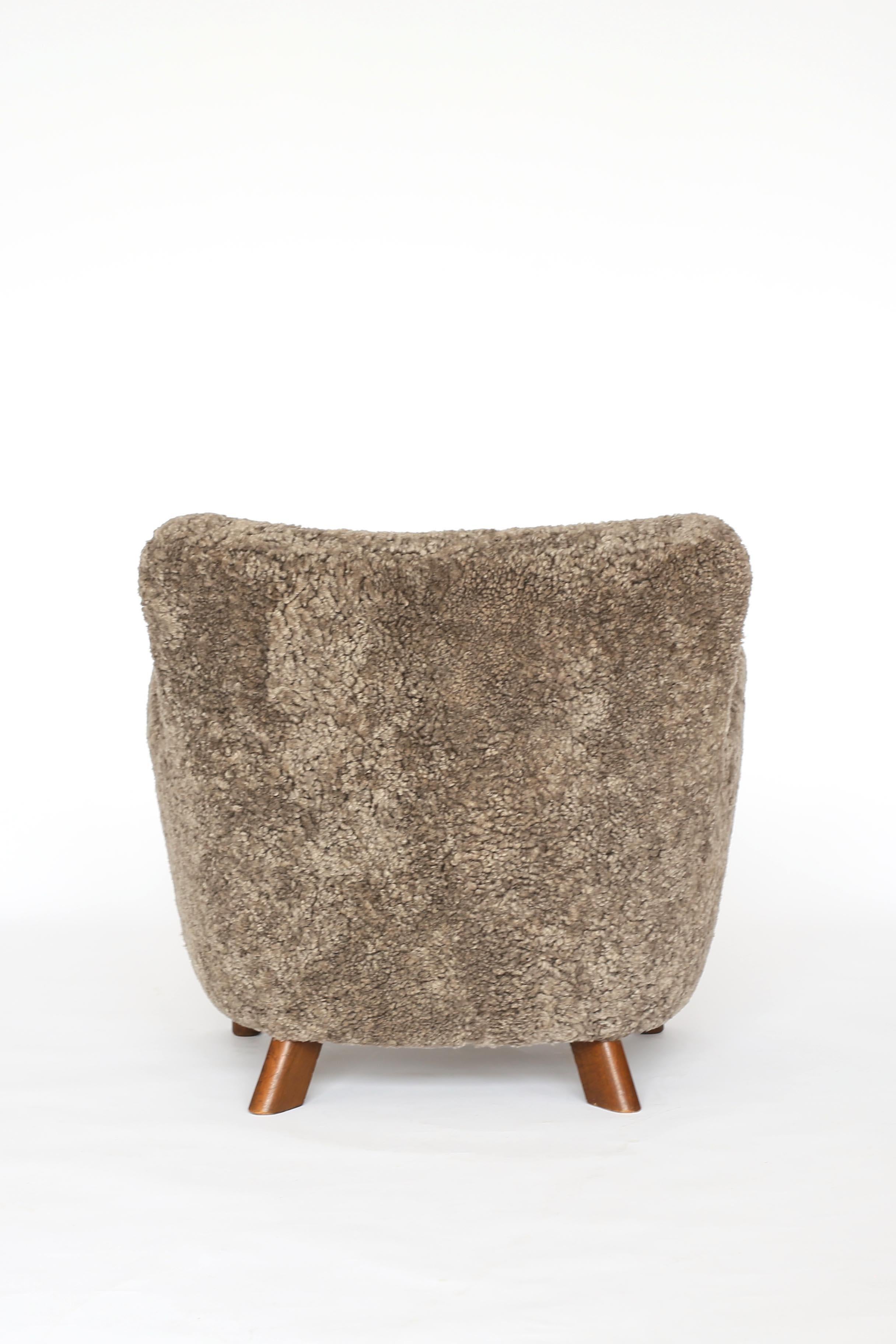 Fauteuil Fritz Hansen FH 1669, années 1940 Excellent état - En vente à Copenhagen, DK