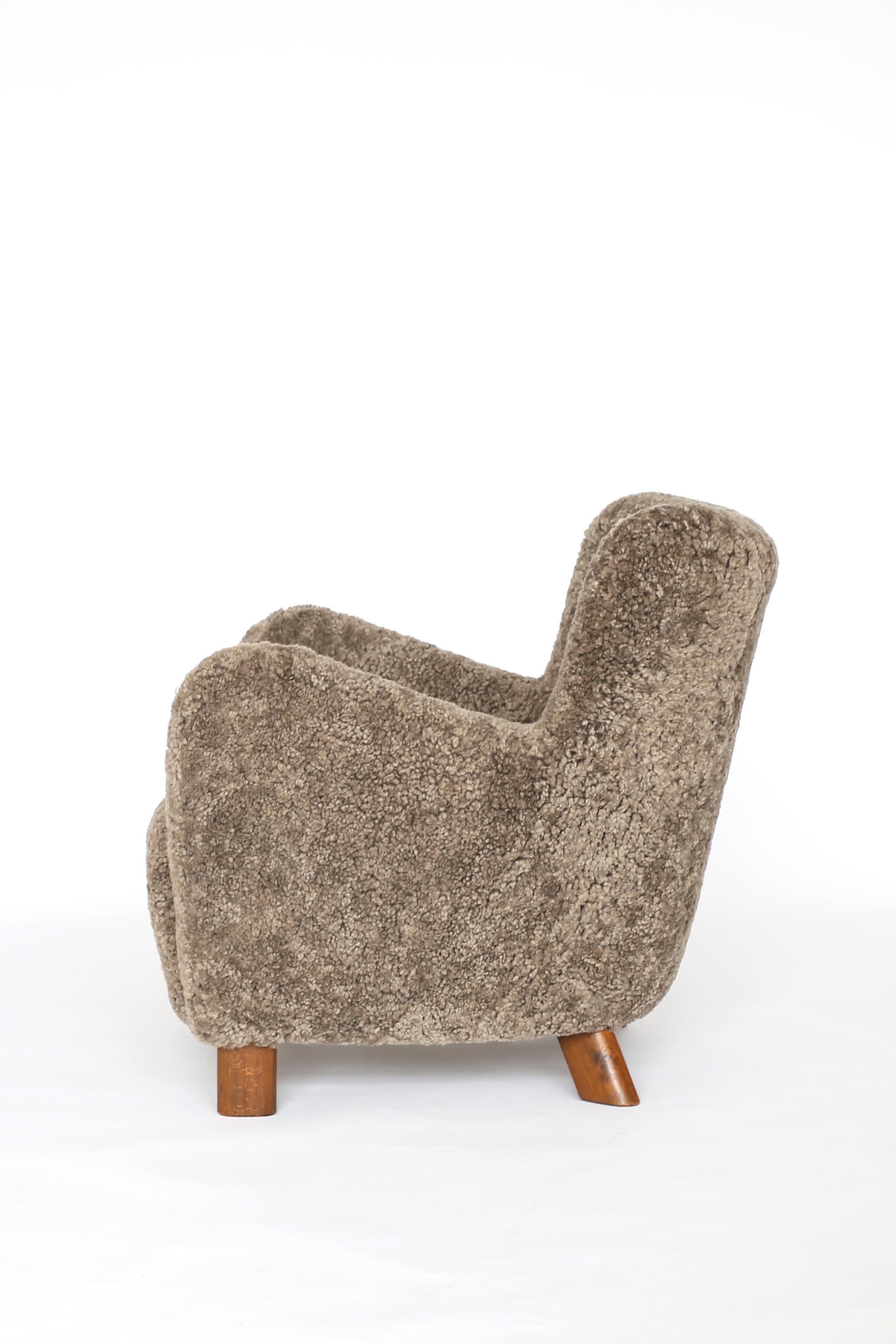 Milieu du XXe siècle Fauteuil Fritz Hansen FH 1669, années 1940 en vente