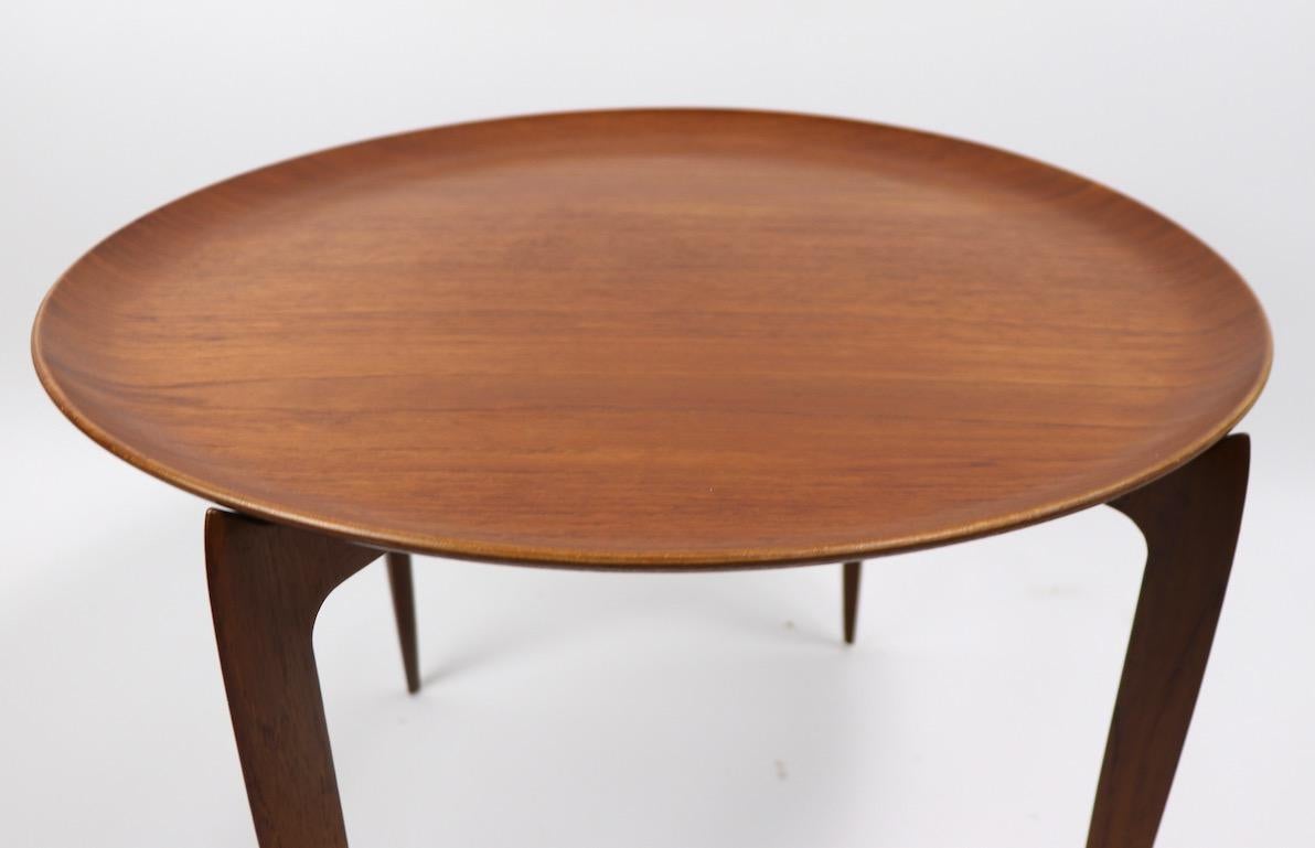 Danish Fritz Hansen Hans Engholm Folding Table in Teak