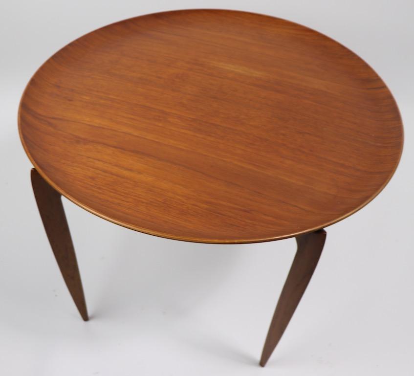 20th Century Fritz Hansen Hans Engholm Folding Table in Teak