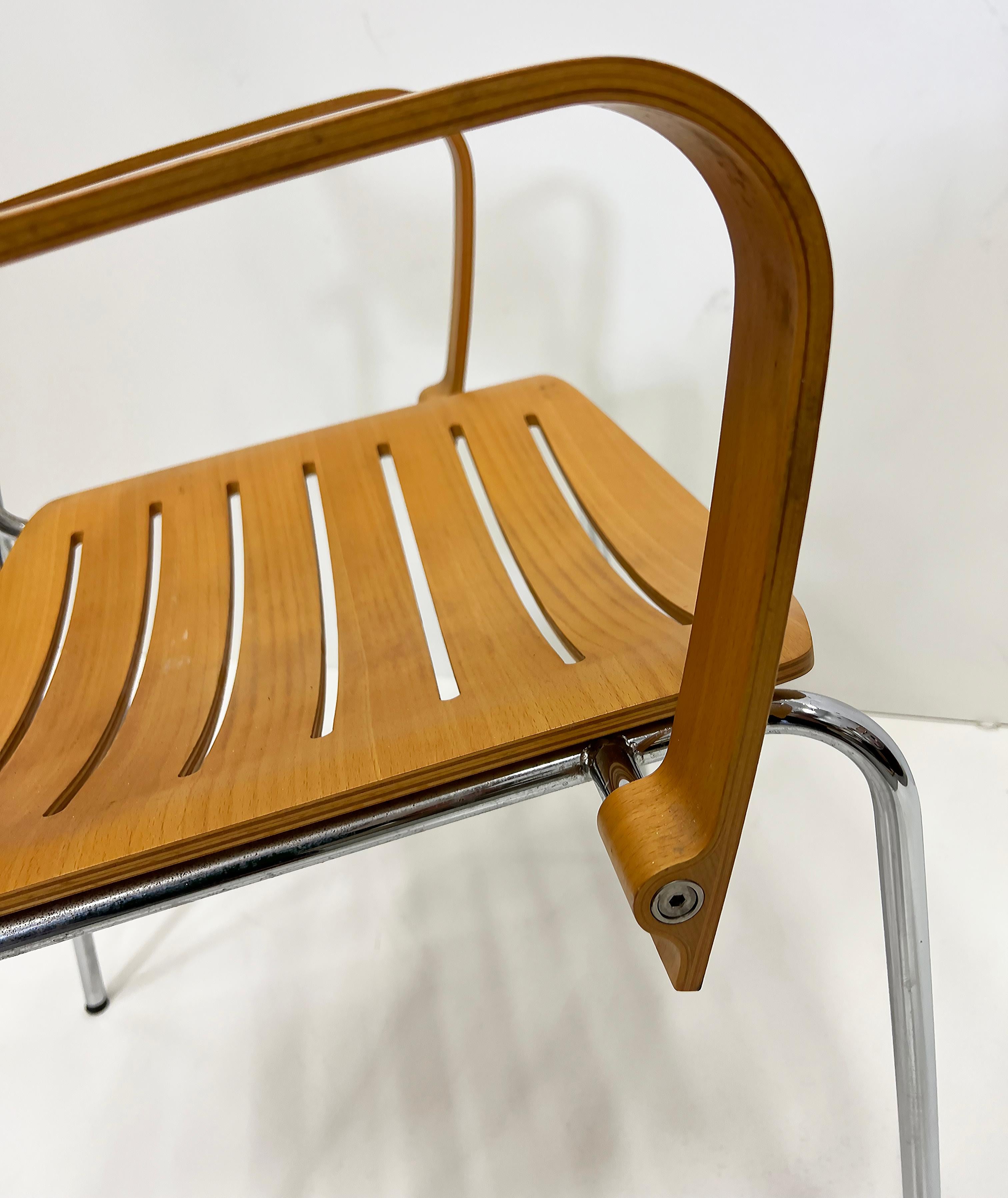 Fritz Hansen Kasper Salto Runner Armchairs for Knoll Studios, 2 Pairs Available For Sale 4