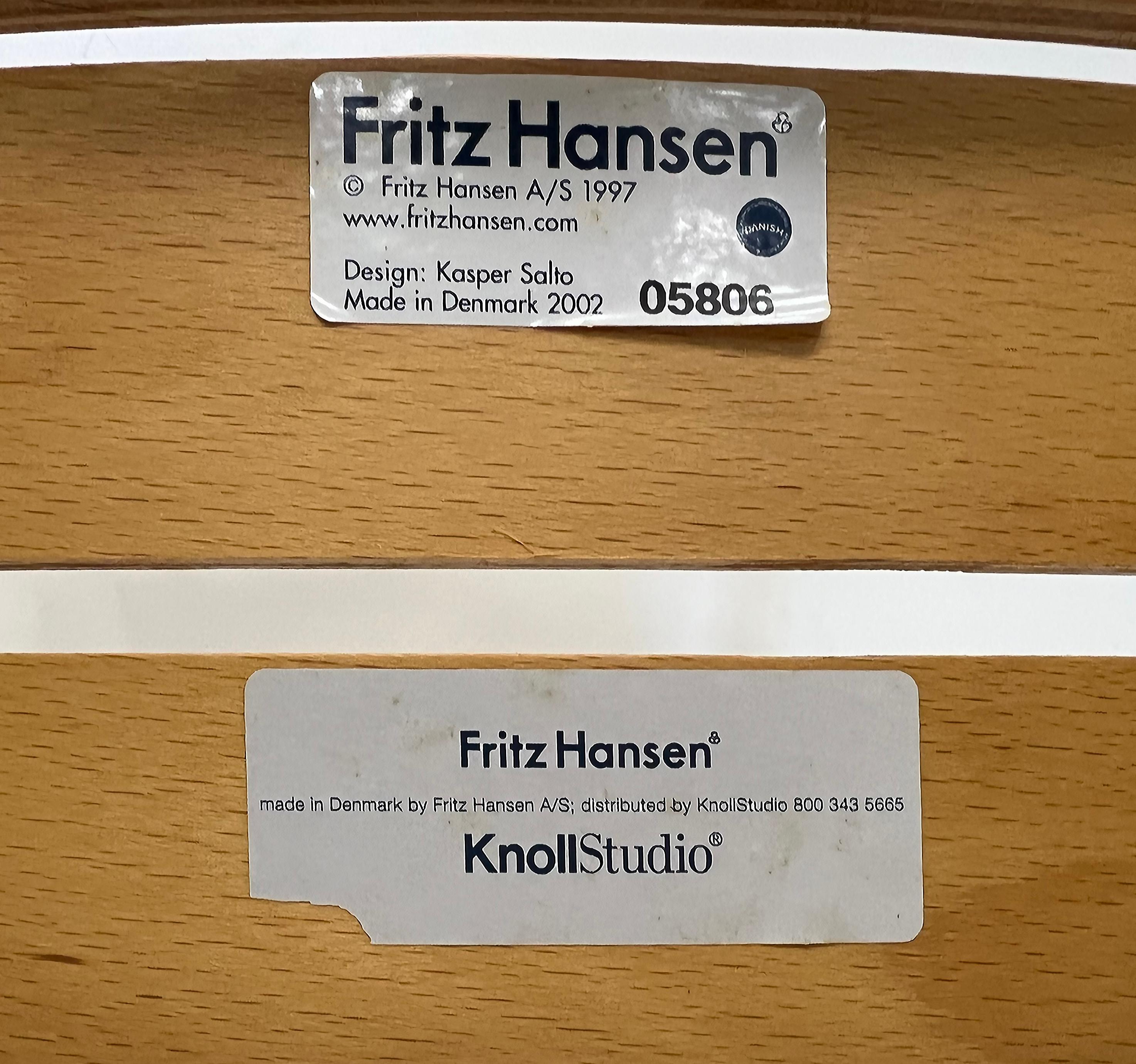 Fauteuils à patins Kasper Salto de Fritz Hansen pour Knoll Studio, 2 paires disponibles en vente 8