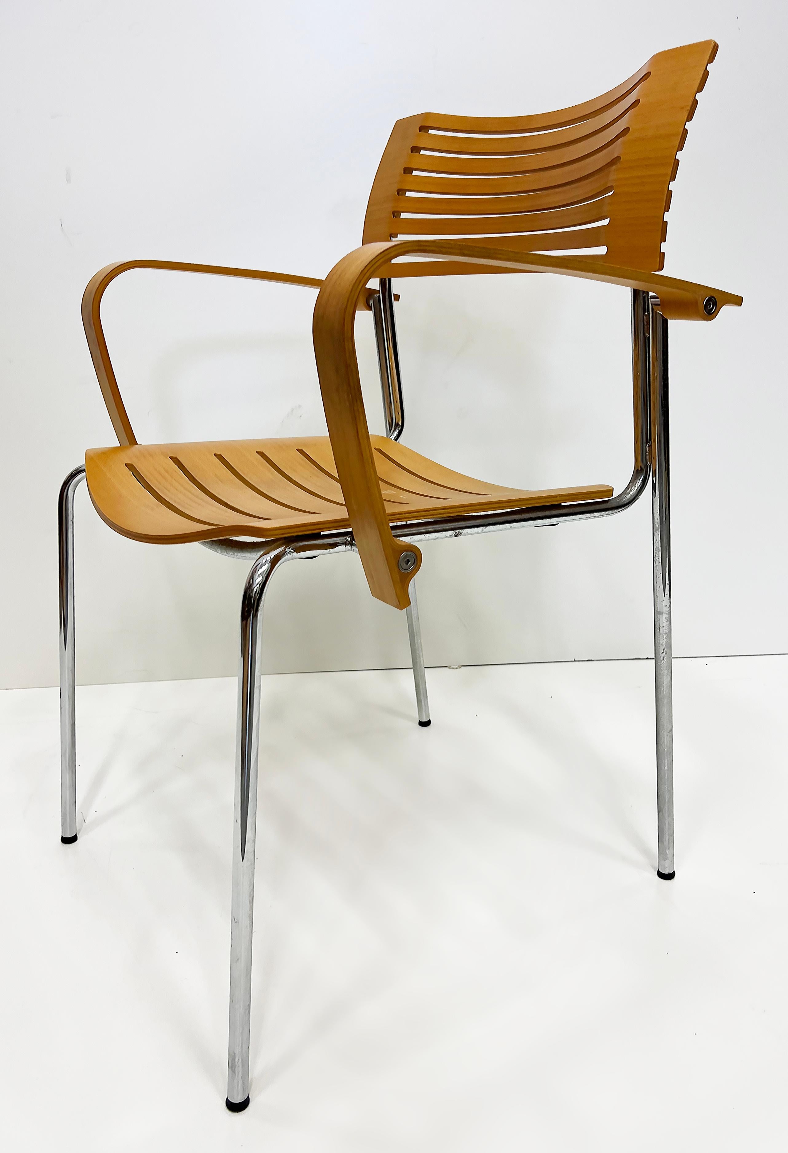 Fritz Hansen Kasper Salto Runner Armchairs for Knoll Studios, 2 Pairs Available For Sale 2