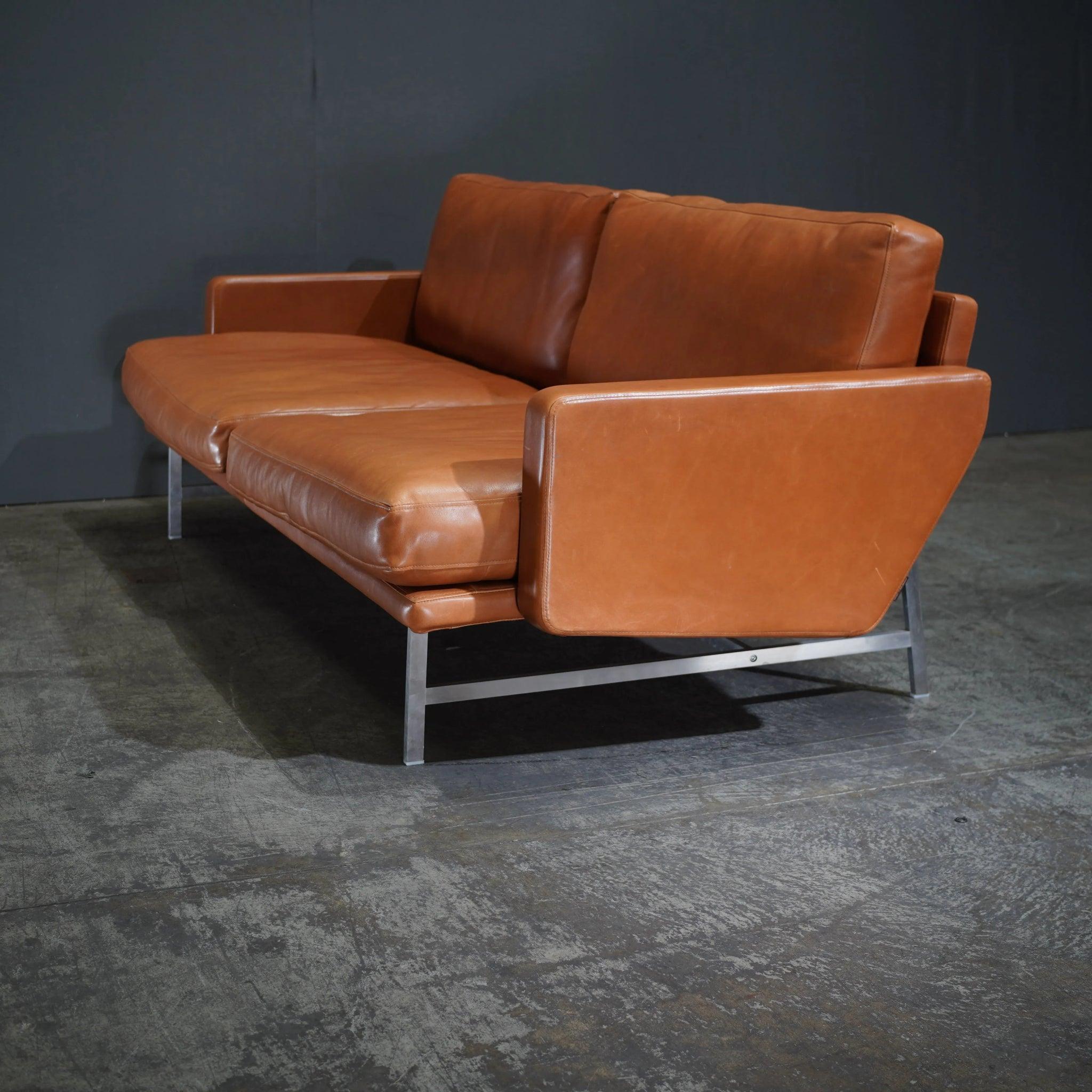 Fritz Hansen Lissoni Two Seater Leather Sofa by Piero Lissoni 3