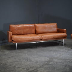 Fritz Hansen Lissoni Two Seater Leather Sofa by Piero Lissoni