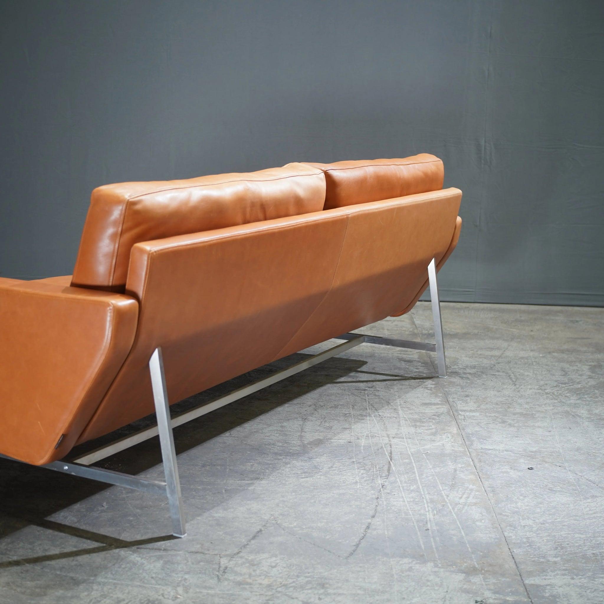 Contemporary Fritz Hansen Lissoni Two Seater Leather Sofa by Piero Lissoni
