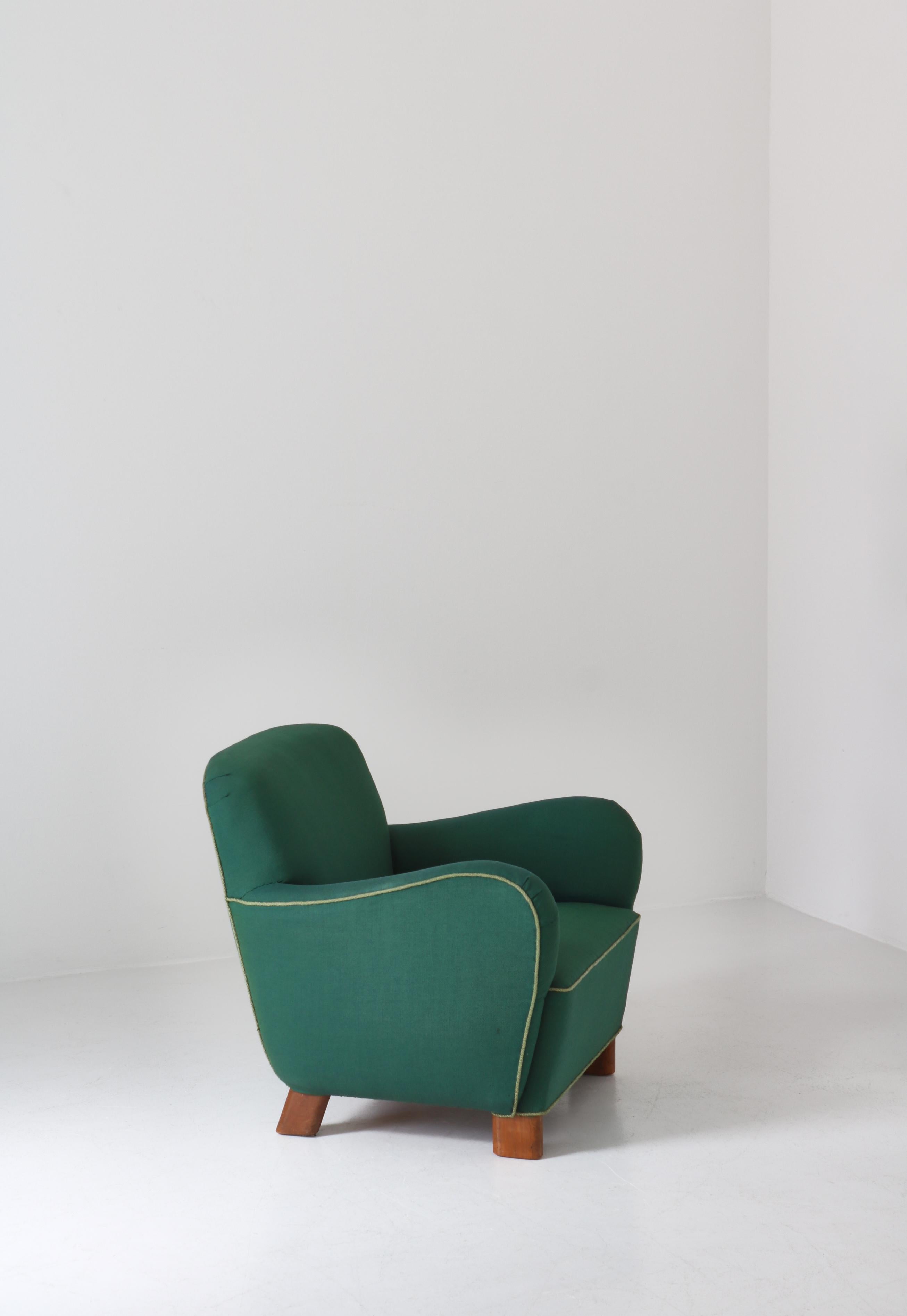 Scandinavian Modern Fritz Hansen Lounge Chair 