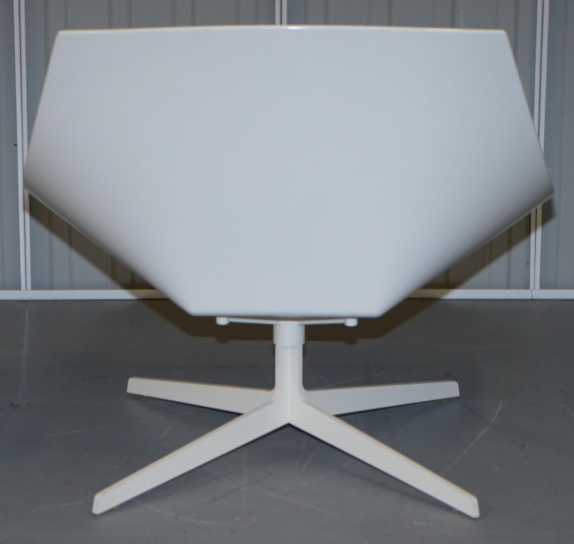Fritz Hansen Metal Frame Space Lounge Chair by Jehs & Laub Very Cool For Sale 2