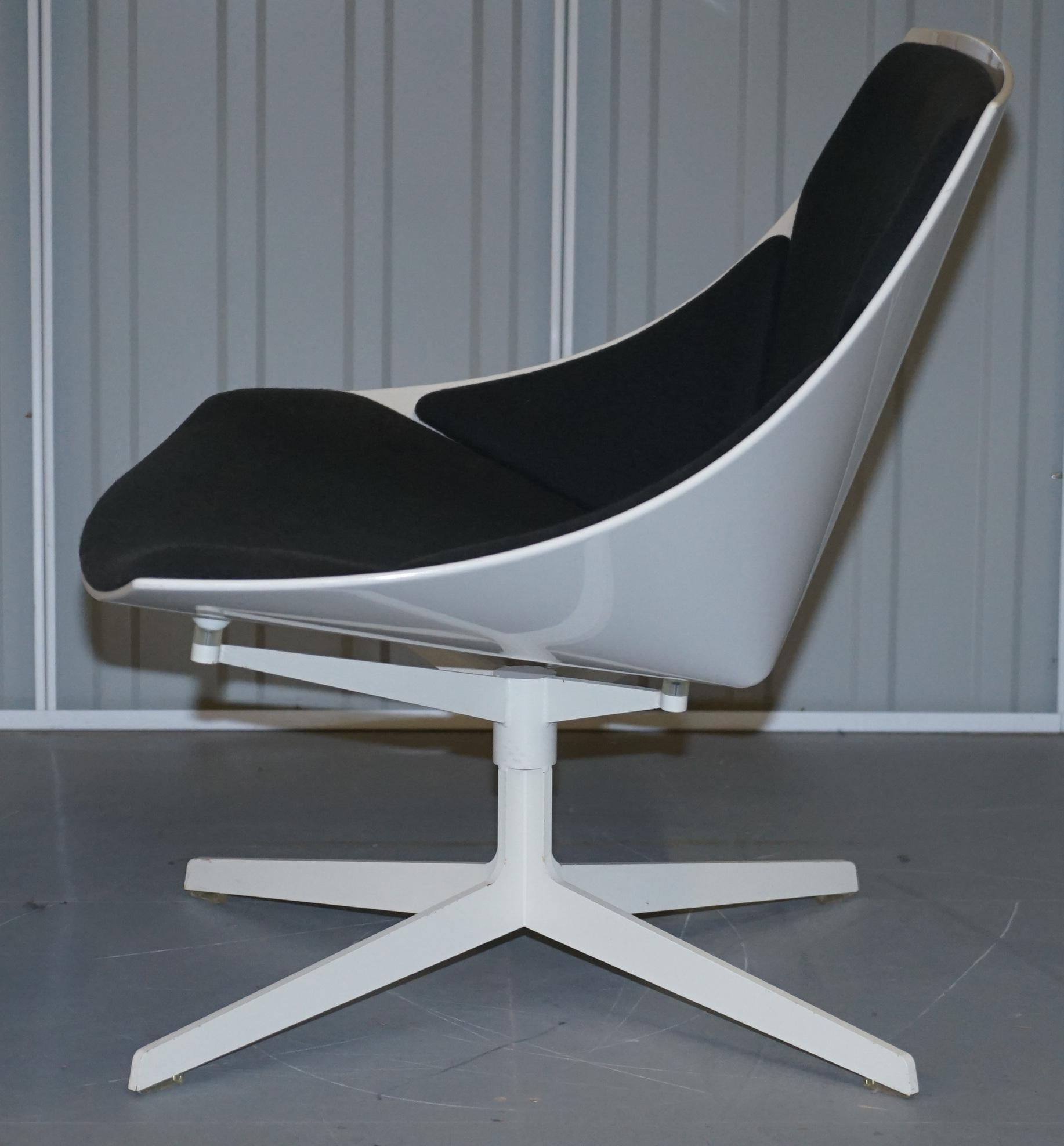 Fritz Hansen Metal Frame Space Lounge Chair by Jehs & Laub Very Cool For Sale 3