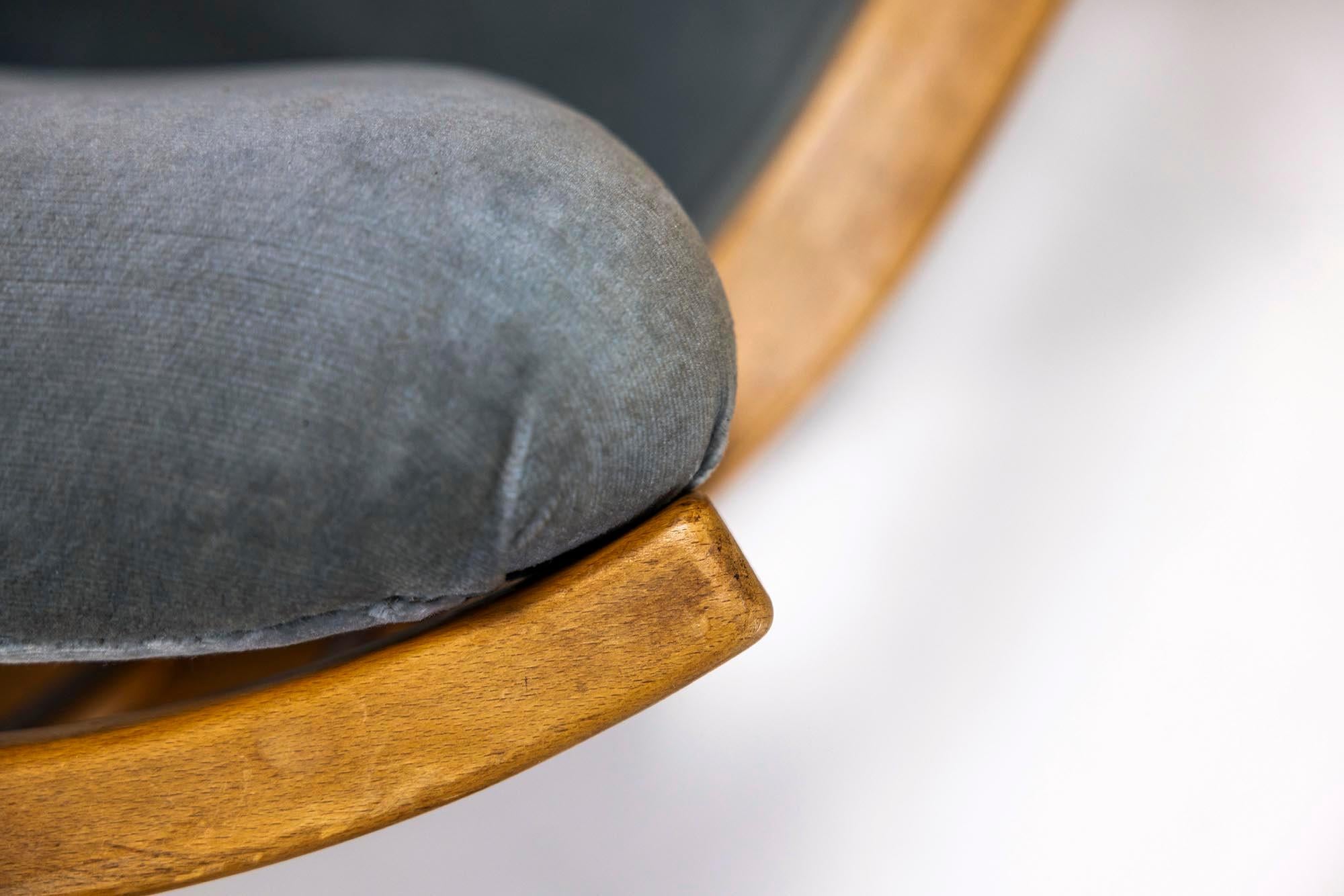 Fritz Hansen Model 1590 Lounge Chair, Denmark 1940s 7