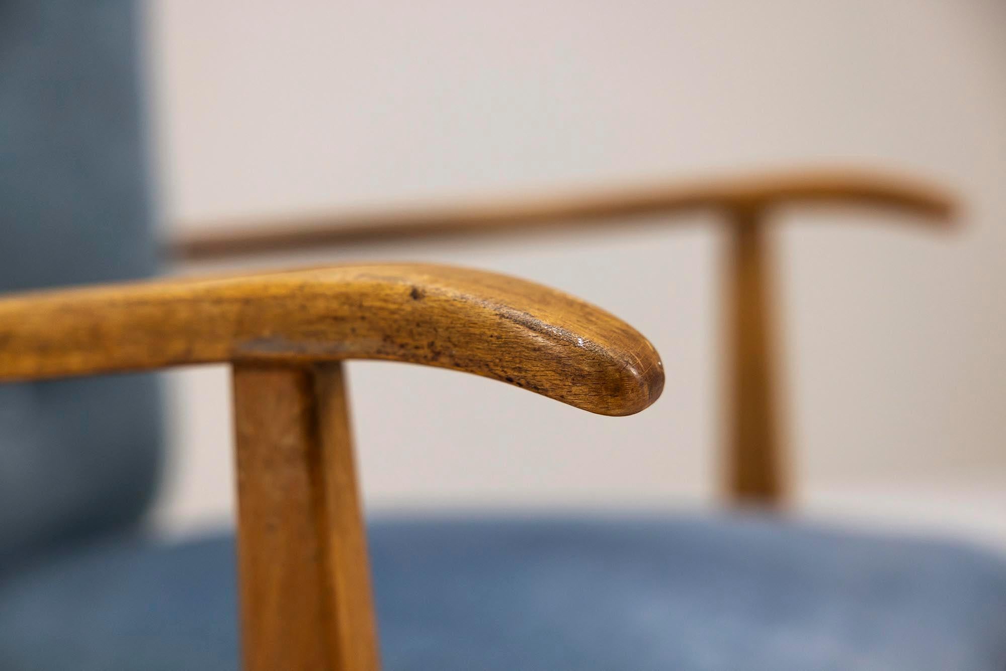 Fritz Hansen Model 1590 Lounge Chair, Denmark 1940s 2