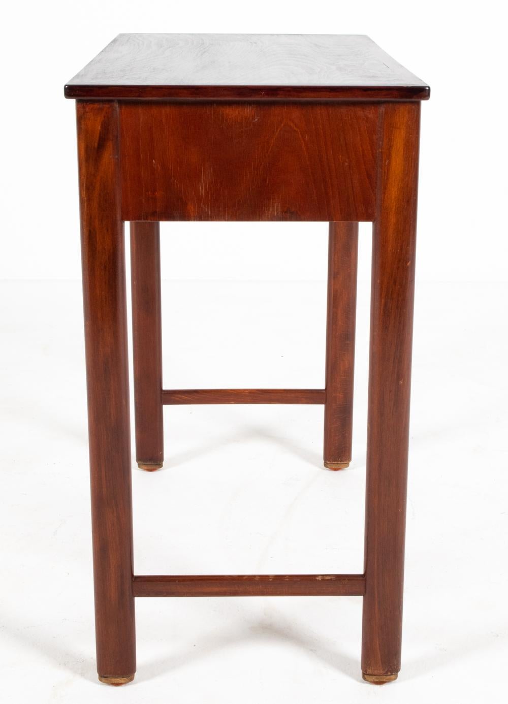 Fritz Hansen Model 1669 Danish Mid-Century Mahogany End Table For Sale 7